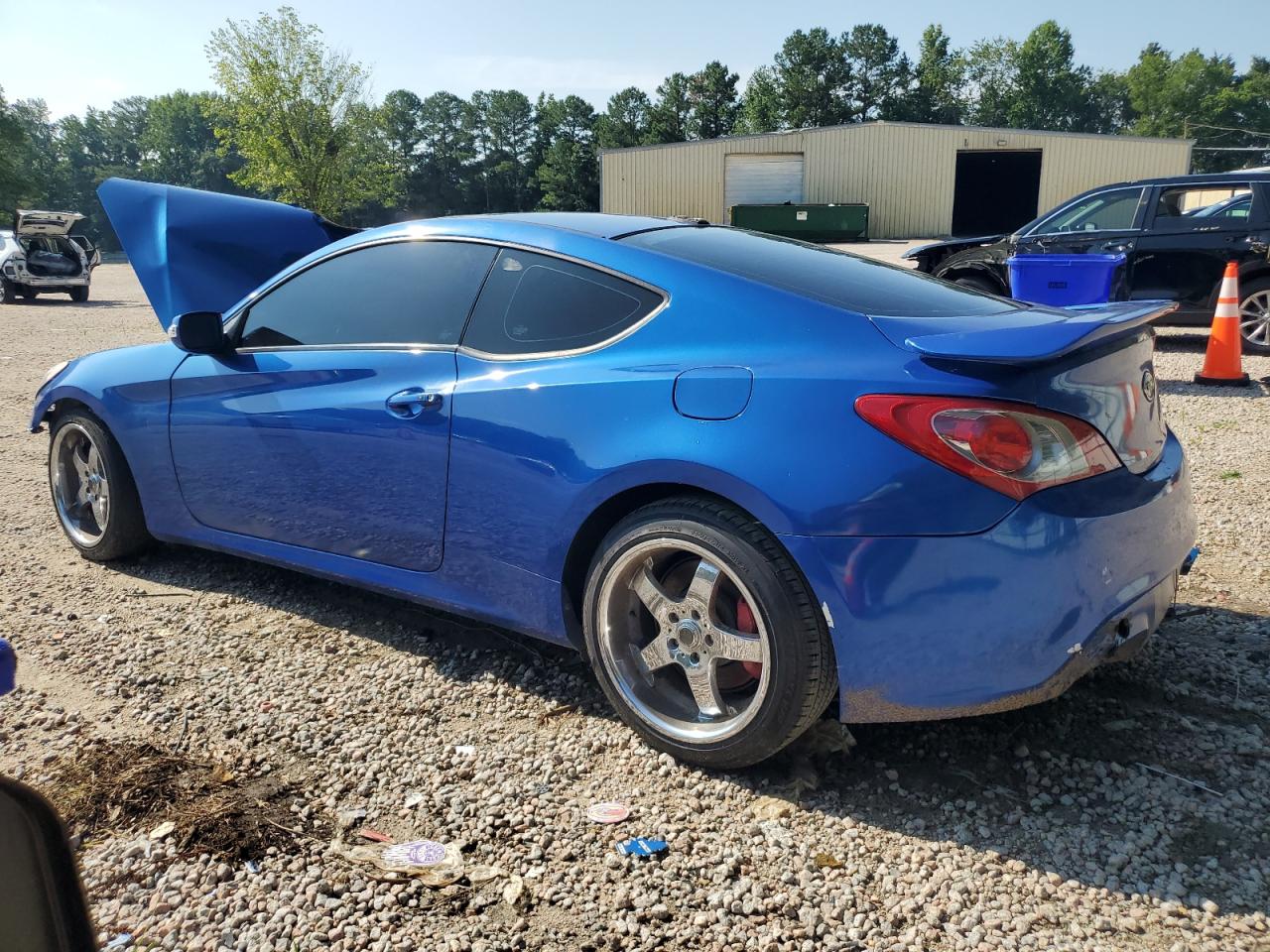 2010 Hyundai Genesis Coupe 3.8l Blue vin: KMHHU6KH8AU027899