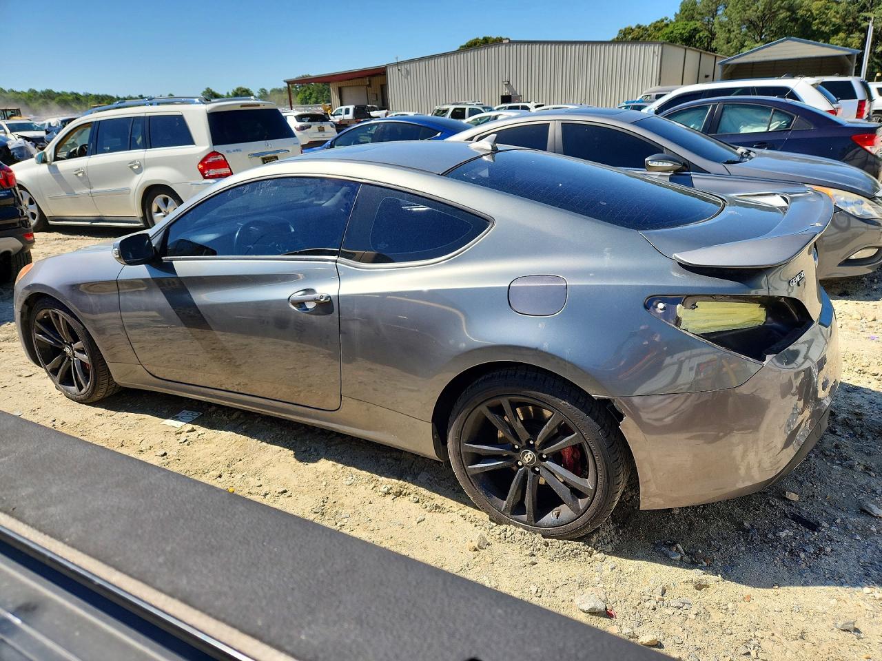 2010 Hyundai Genesis Coupe 3.8l Серый vin: KMHHU6KH9AU013087