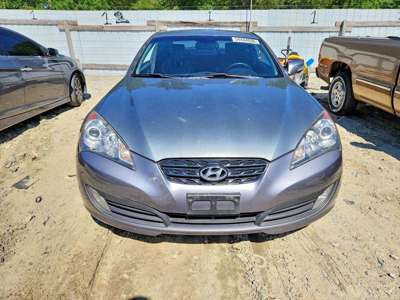 2010 Hyundai Genesis Coupe 3.8l Серый vin: KMHHU6KH9AU013087