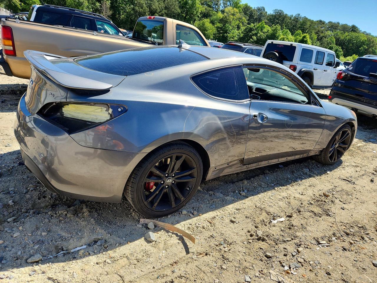 2010 Hyundai Genesis Coupe 3.8l Серый vin: KMHHU6KH9AU013087