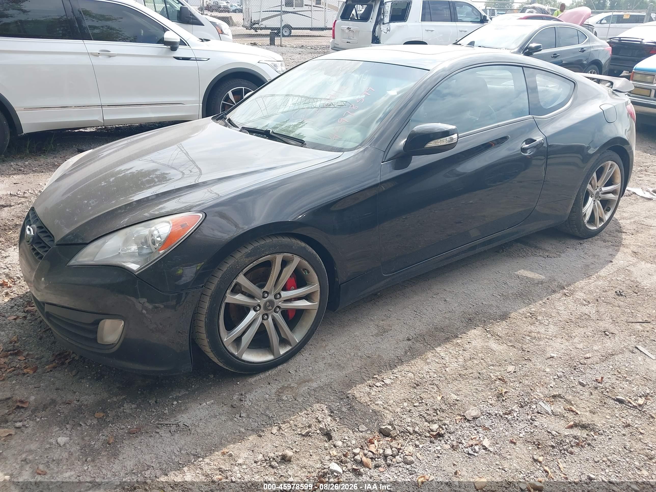 2010 Hyundai Genesis 3.8 Track Black vin: KMHHU6KH9AU027894
