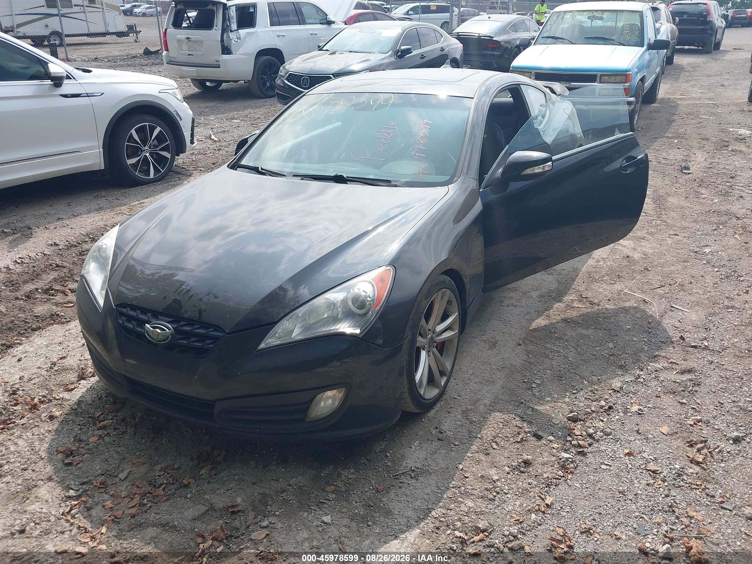 2010 Hyundai Genesis 3.8 Track Black vin: KMHHU6KH9AU027894