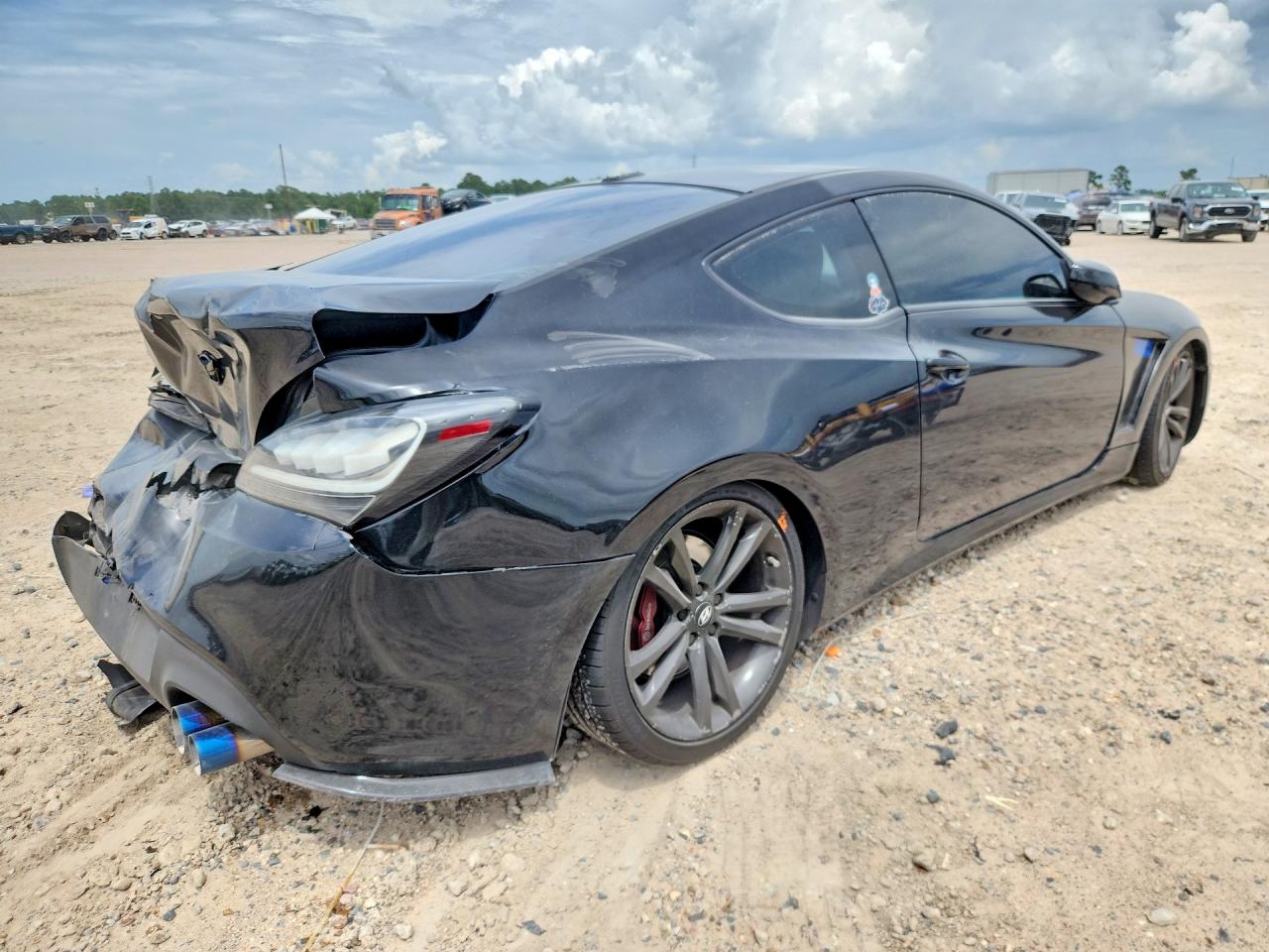 2012 Hyundai Genesis Coupe 3.8l Grand Touring Черный vin: KMHHU6KH9CU066116