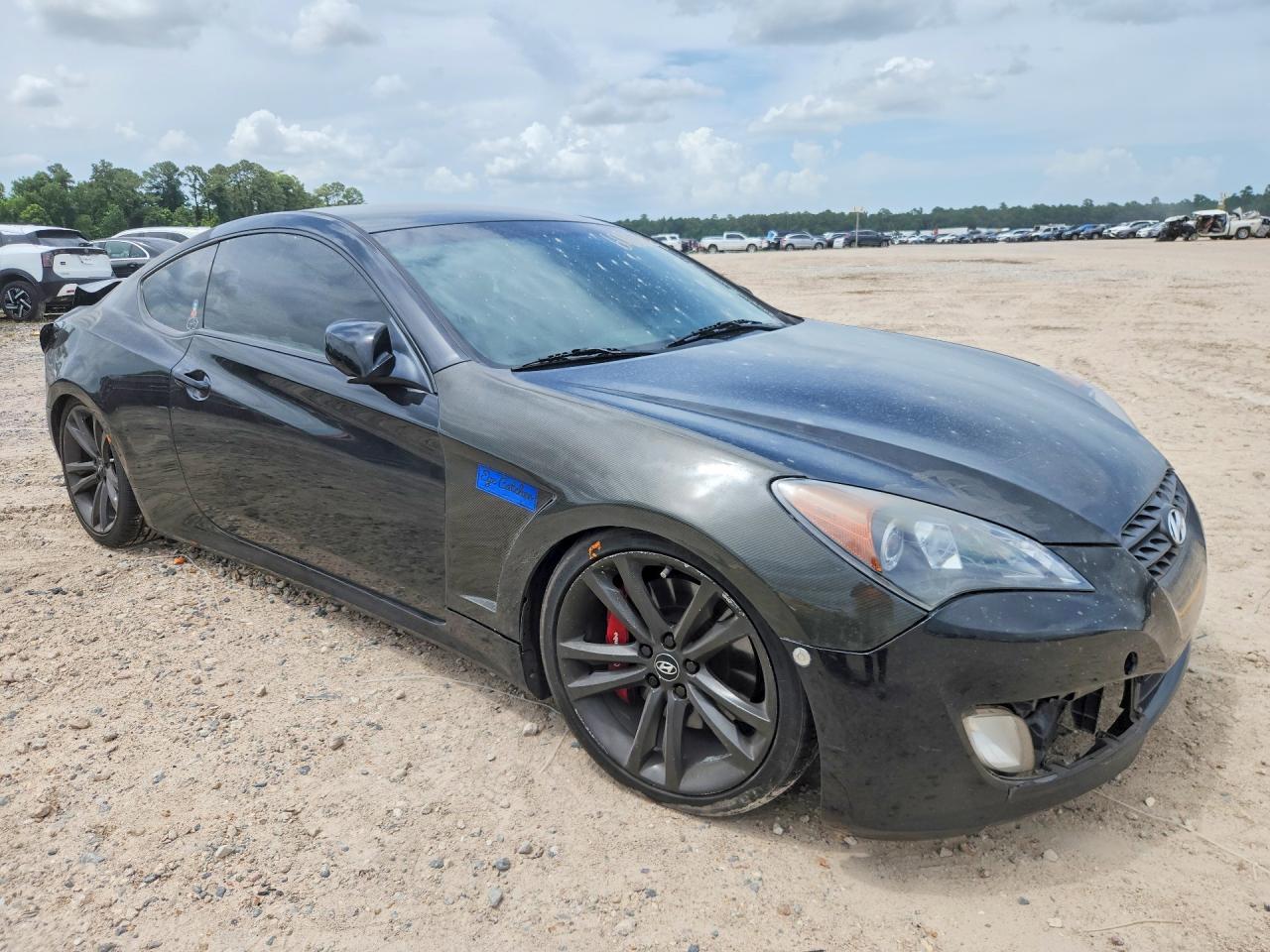 2012 Hyundai Genesis Coupe 3.8l Grand Touring Черный vin: KMHHU6KH9CU066116