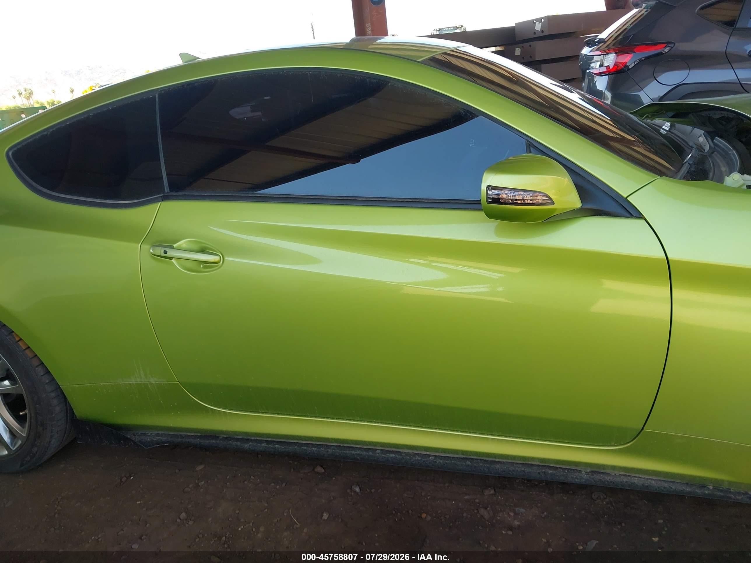 2010 Hyundai Genesis 3.8 Track Green vin: KMHHU6KHXAU037768