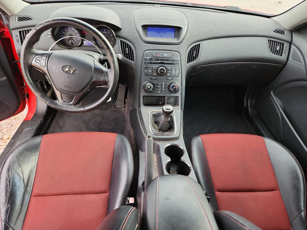 2011 Hyundai Genesis Coupe 3.8l Red vin: KMHHU6KHXBU047248