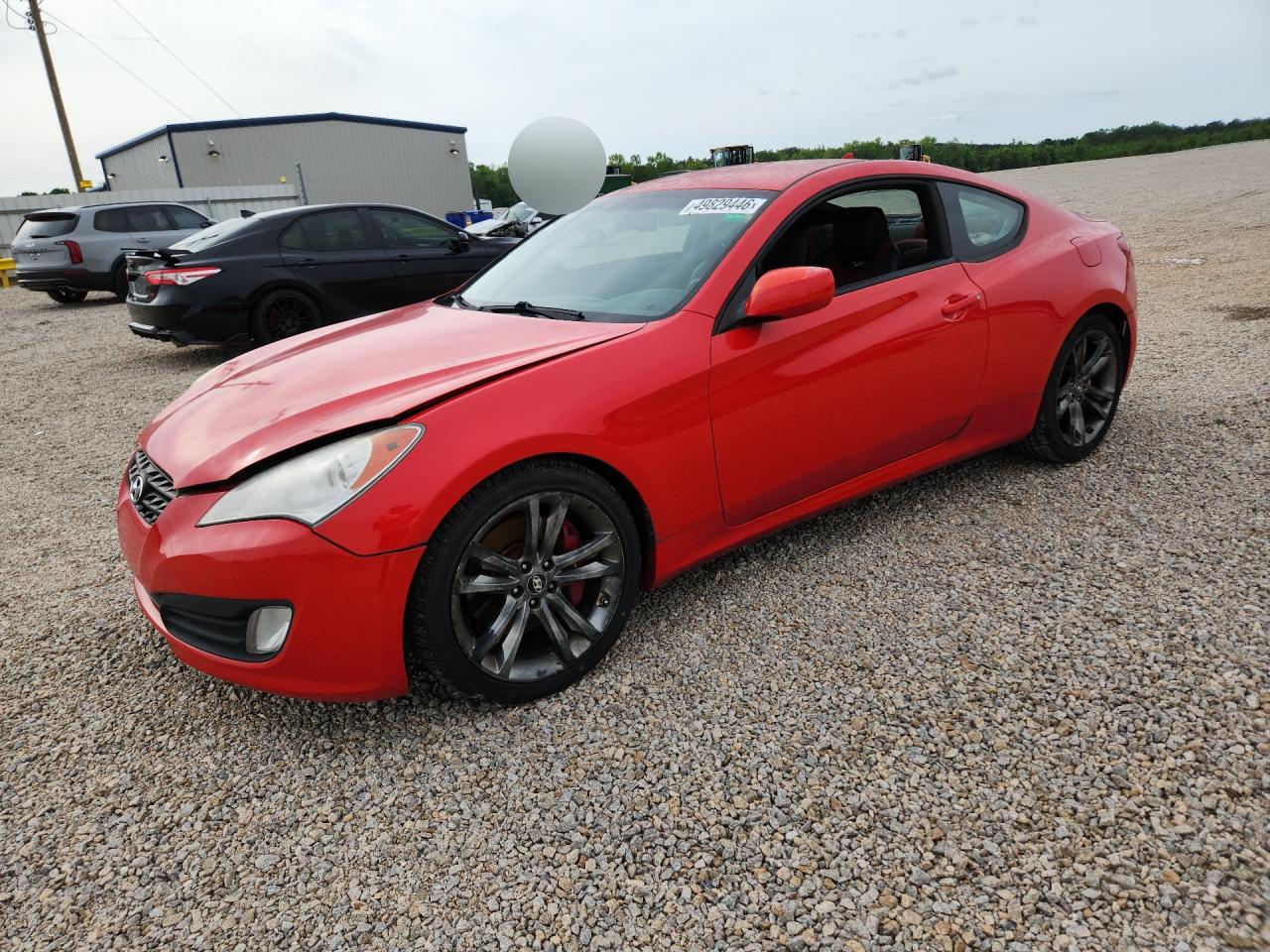 2011 Hyundai Genesis Coupe 3.8l Red vin: KMHHU6KHXBU047248