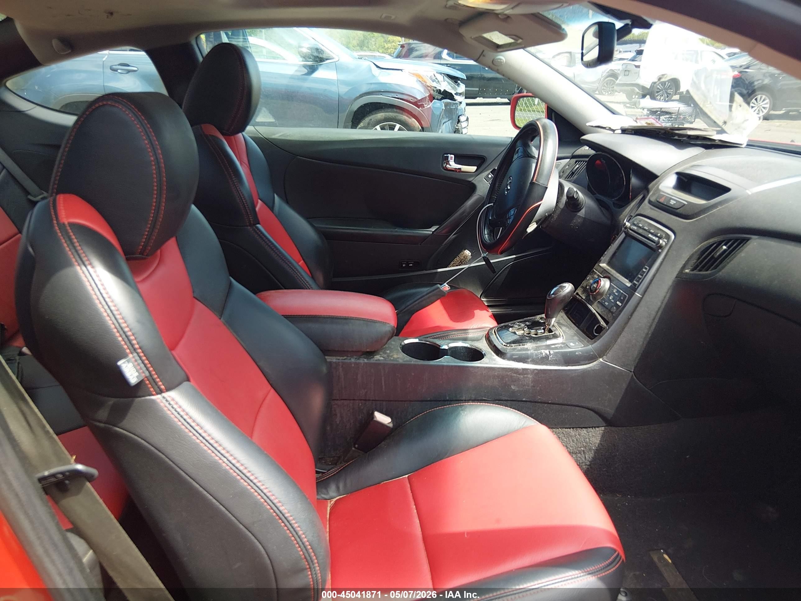 2011 Hyundai Genesis 3.8 Track Red vin: KMHHU6KHXBU058461