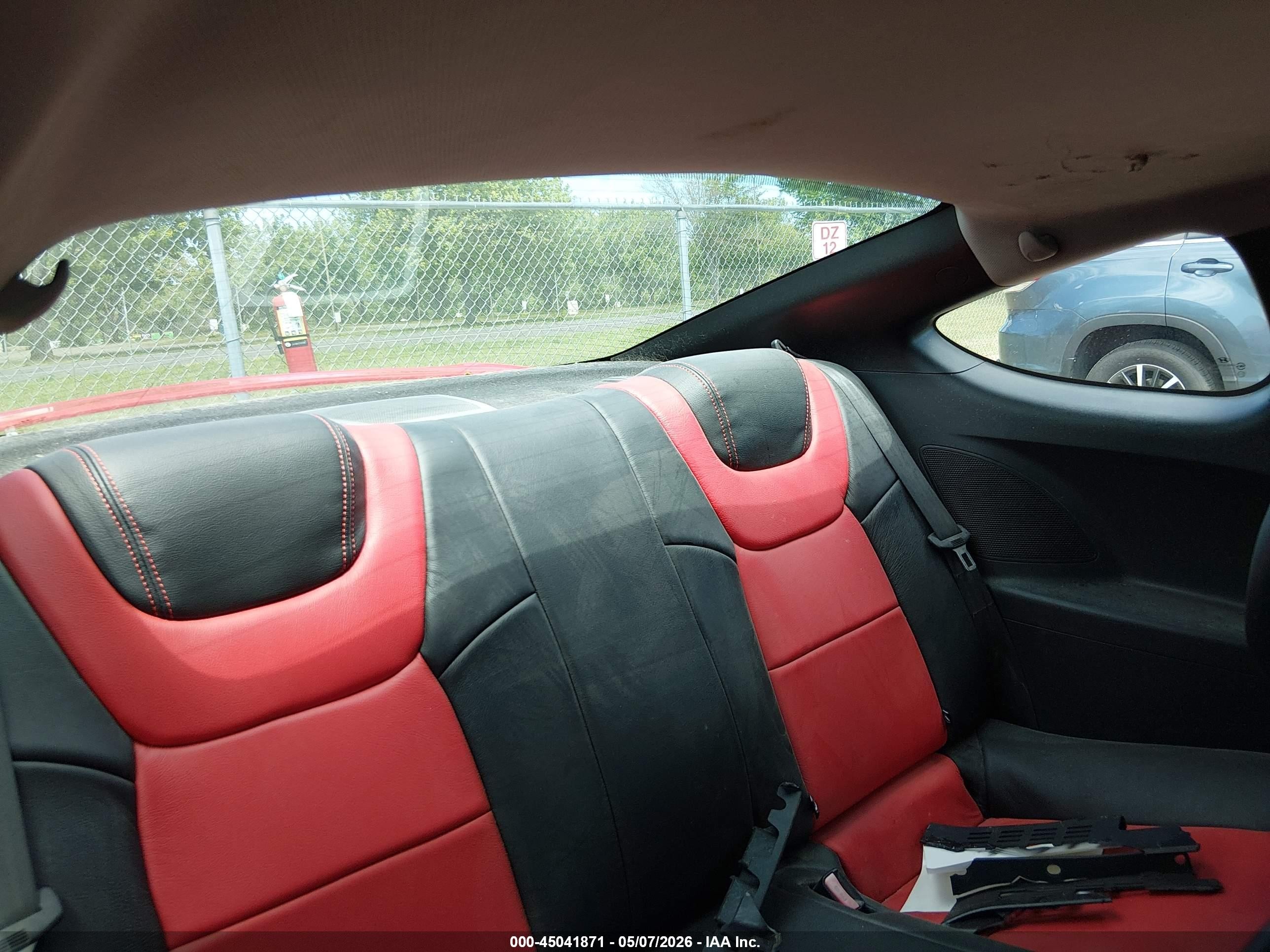 2011 Hyundai Genesis 3.8 Track Red vin: KMHHU6KHXBU058461