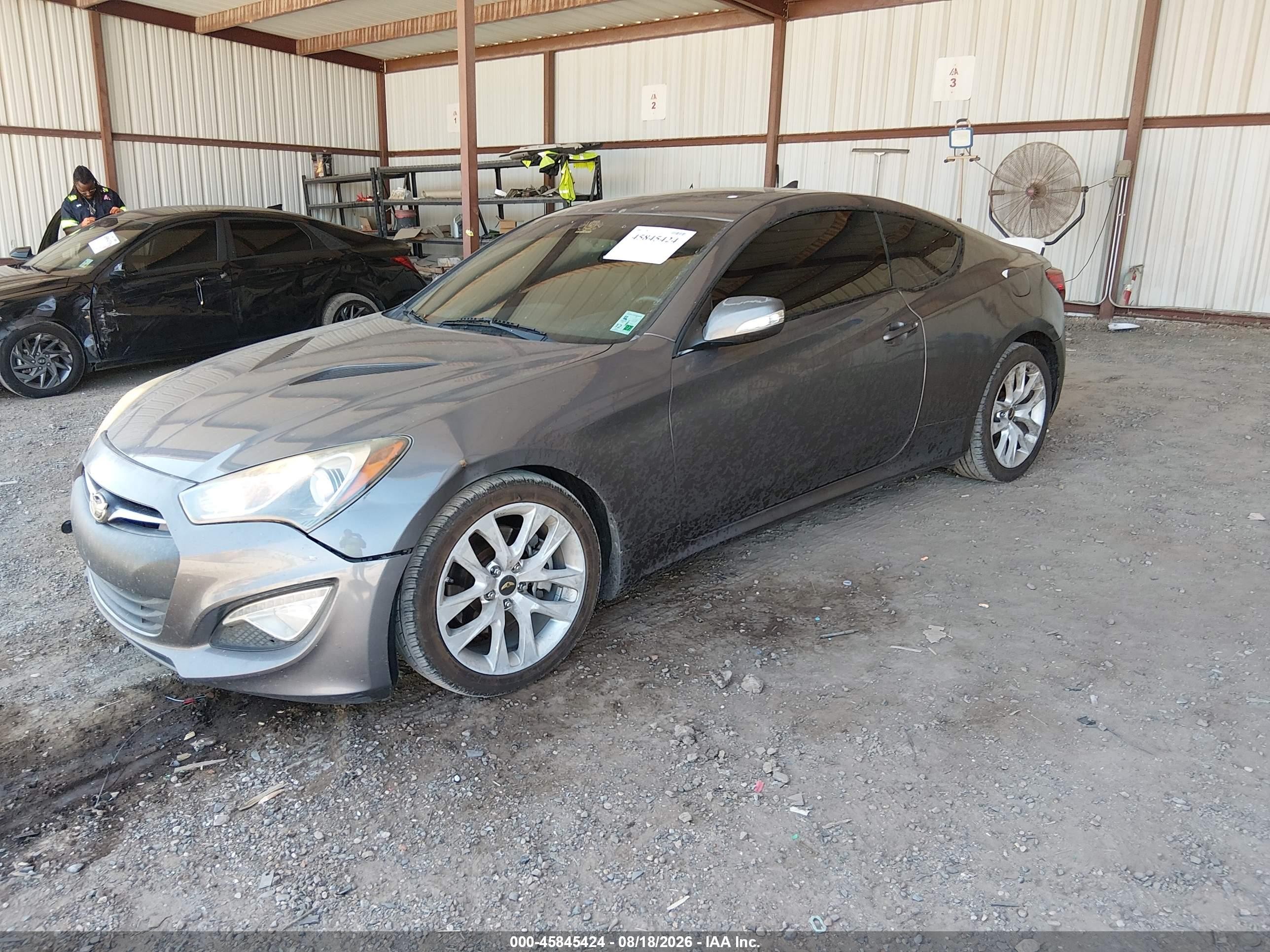 2013 Hyundai Genesis 3.8 Grand Touring Gray vin: KMHHU6KJ0DU095377
