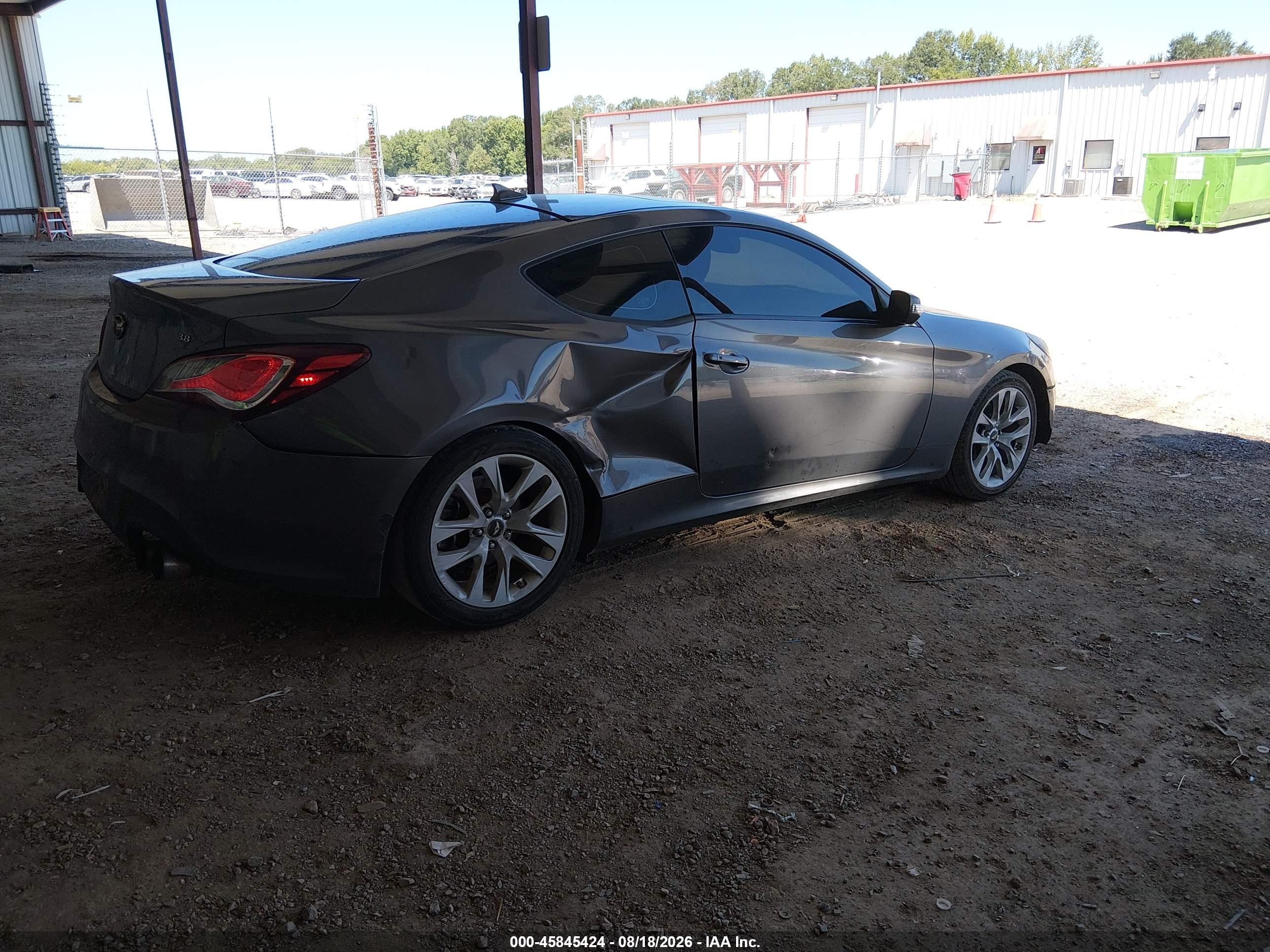 2013 Hyundai Genesis 3.8 Grand Touring Gray vin: KMHHU6KJ0DU095377
