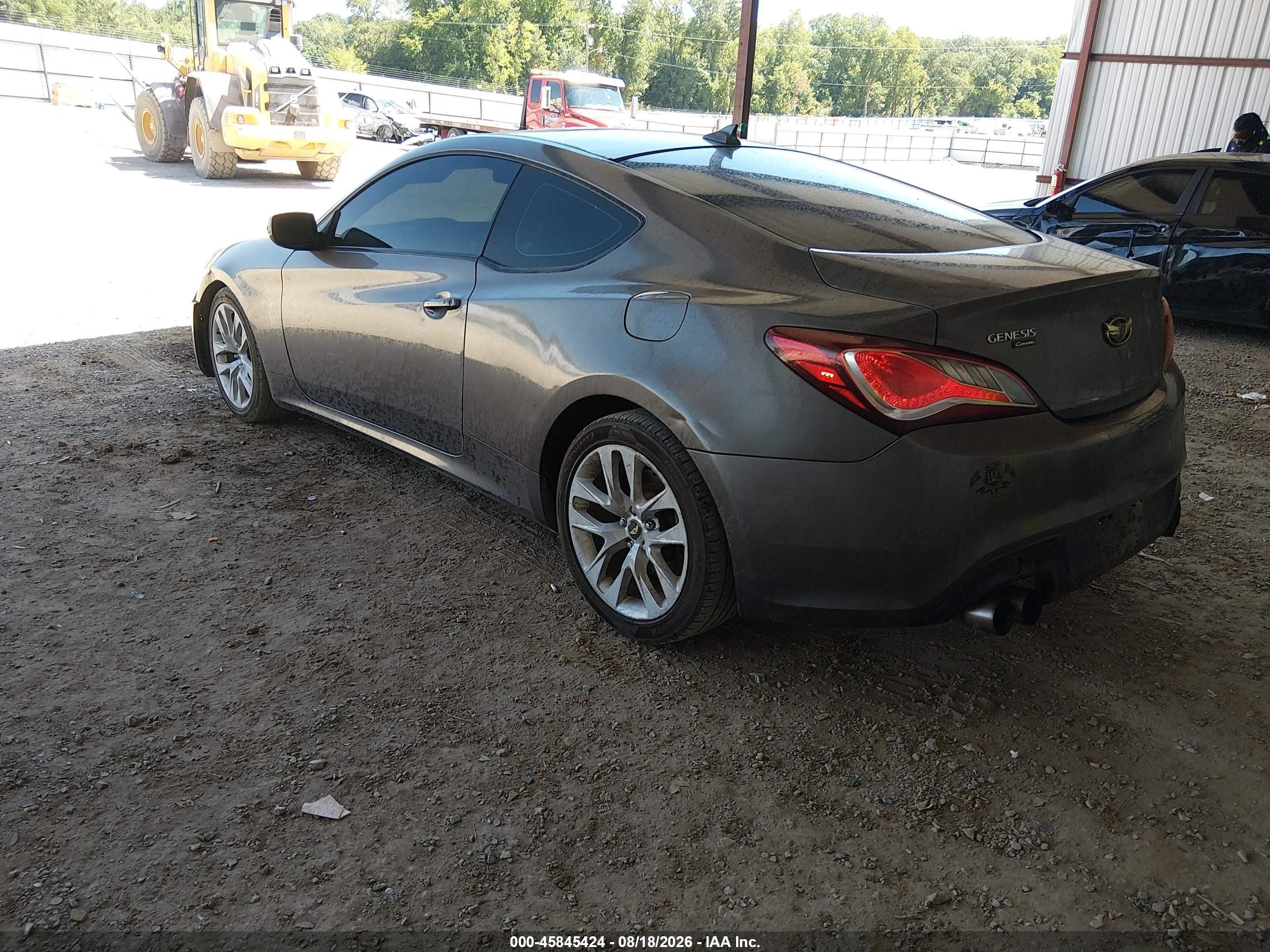 2013 Hyundai Genesis 3.8 Grand Touring Gray vin: KMHHU6KJ0DU095377
