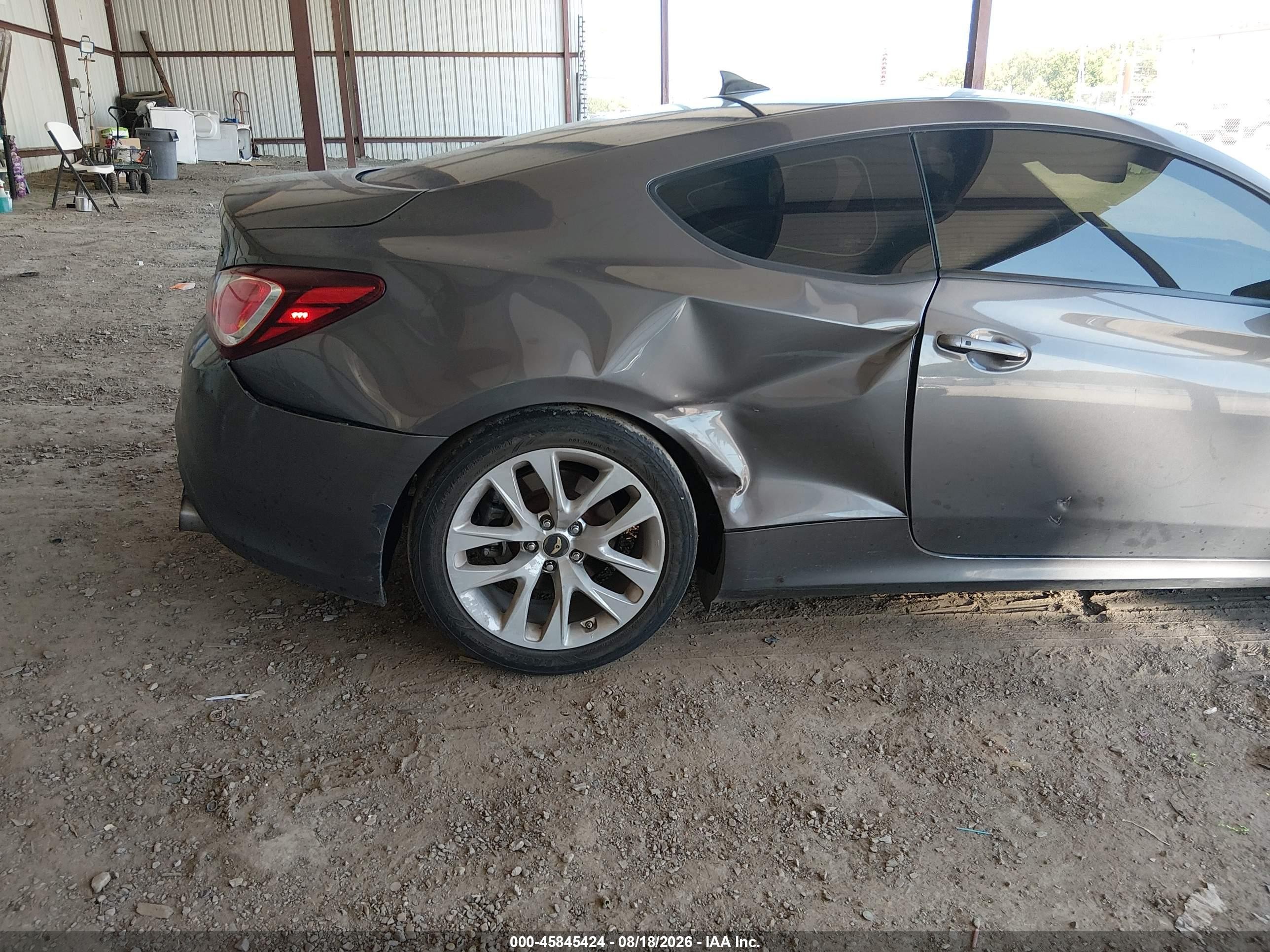 2013 Hyundai Genesis 3.8 Grand Touring Gray vin: KMHHU6KJ0DU095377