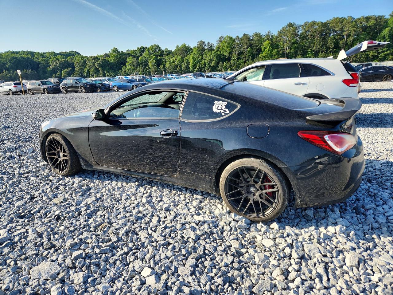 2014 Hyundai Genesis Coupe 3.8l Black vin: KMHHU6KJ0EU119243