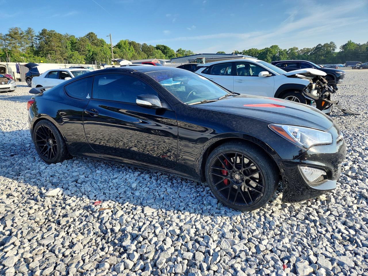 2014 Hyundai Genesis Coupe 3.8l Black vin: KMHHU6KJ0EU119243