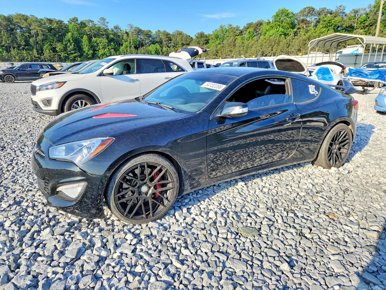 2014 Hyundai Genesis Coupe 3.8l Black vin: KMHHU6KJ0EU119243