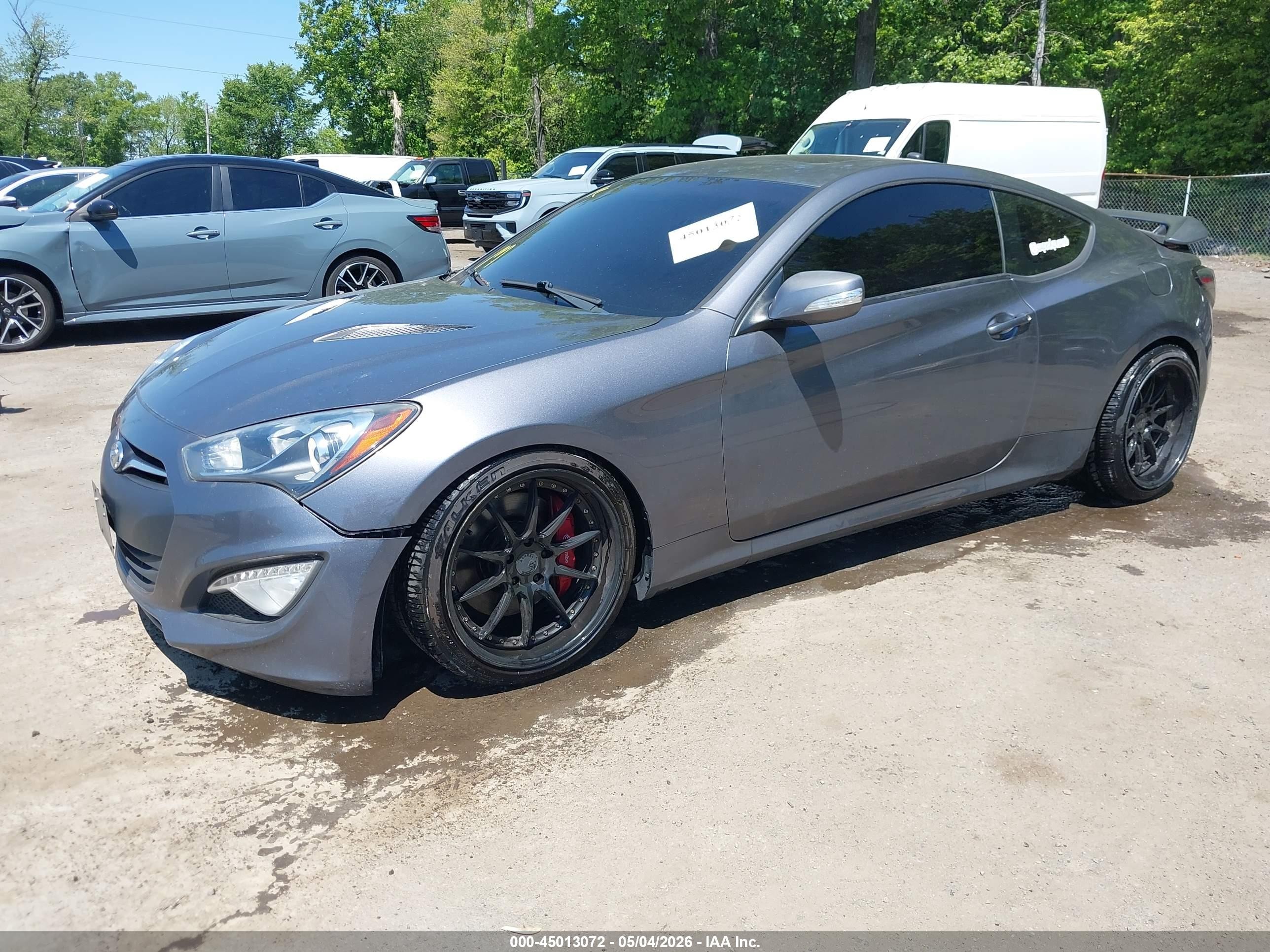2015 Hyundai Genesis   Серый vin: KMHHU6KJ0FU128154