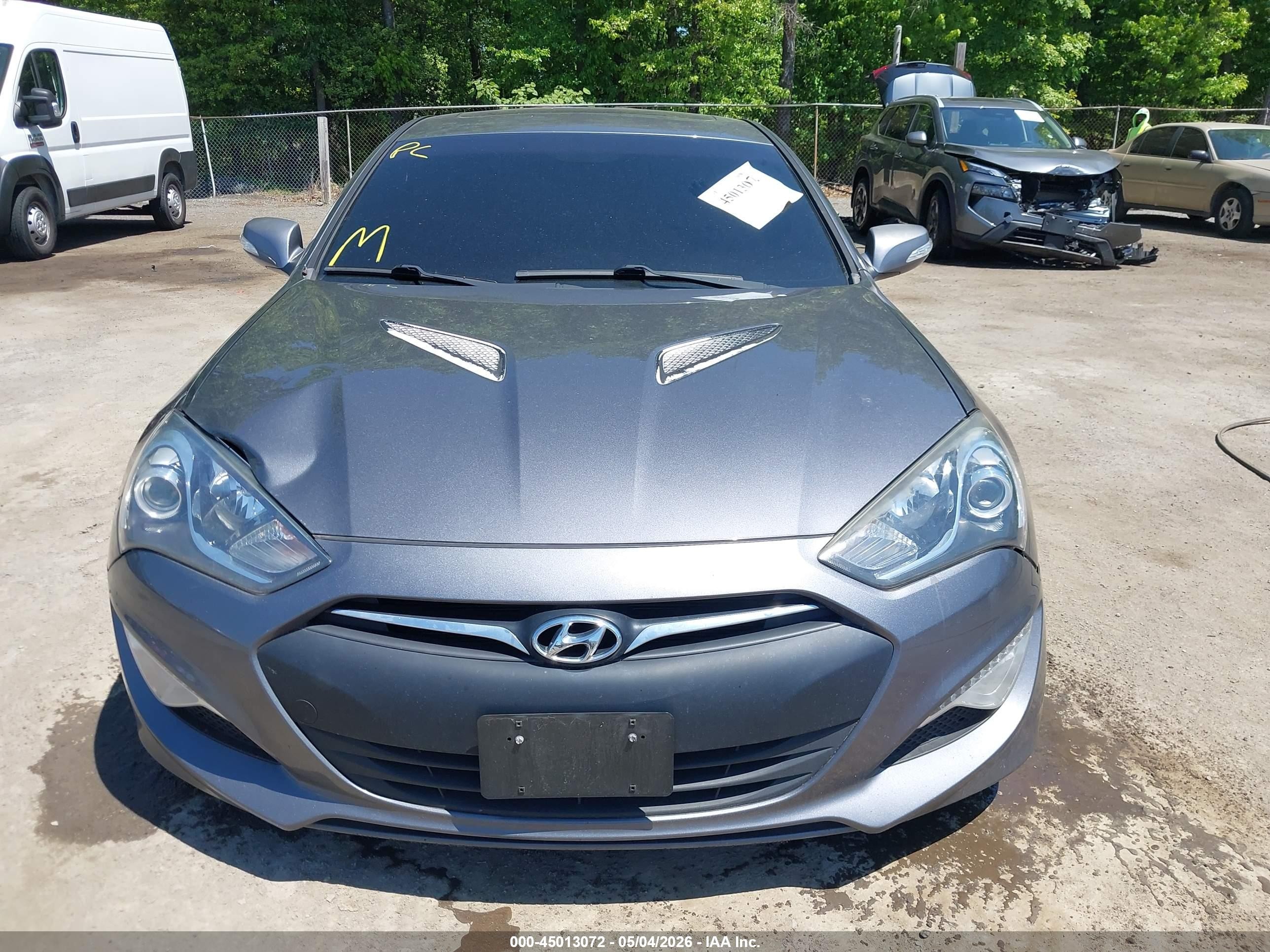 2015 Hyundai Genesis   Серый vin: KMHHU6KJ0FU128154