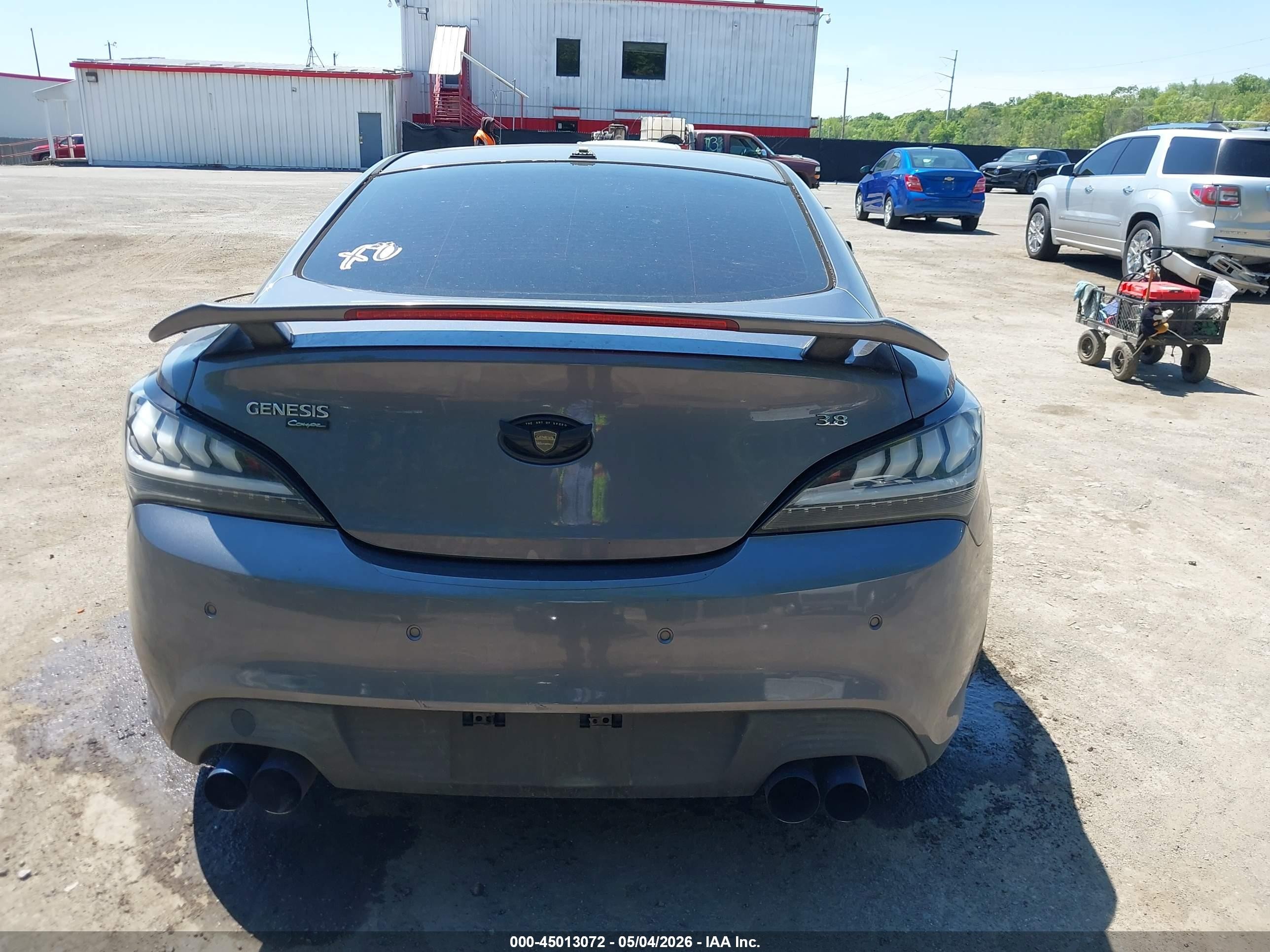 2015 Hyundai Genesis   Серый vin: KMHHU6KJ0FU128154