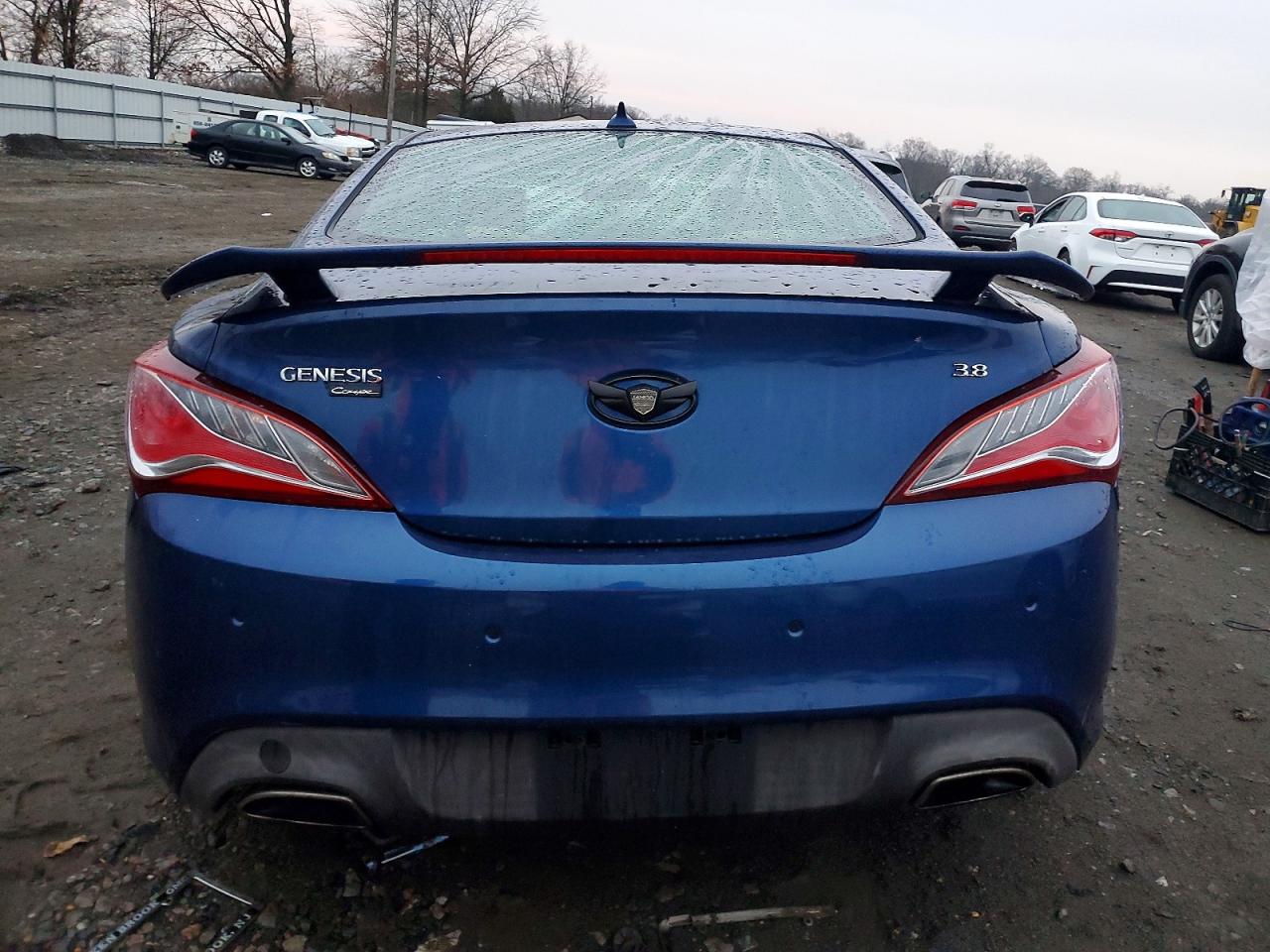 2015 Hyundai Genesis Coupe 3.8l Синий vin: KMHHU6KJ0FU130180