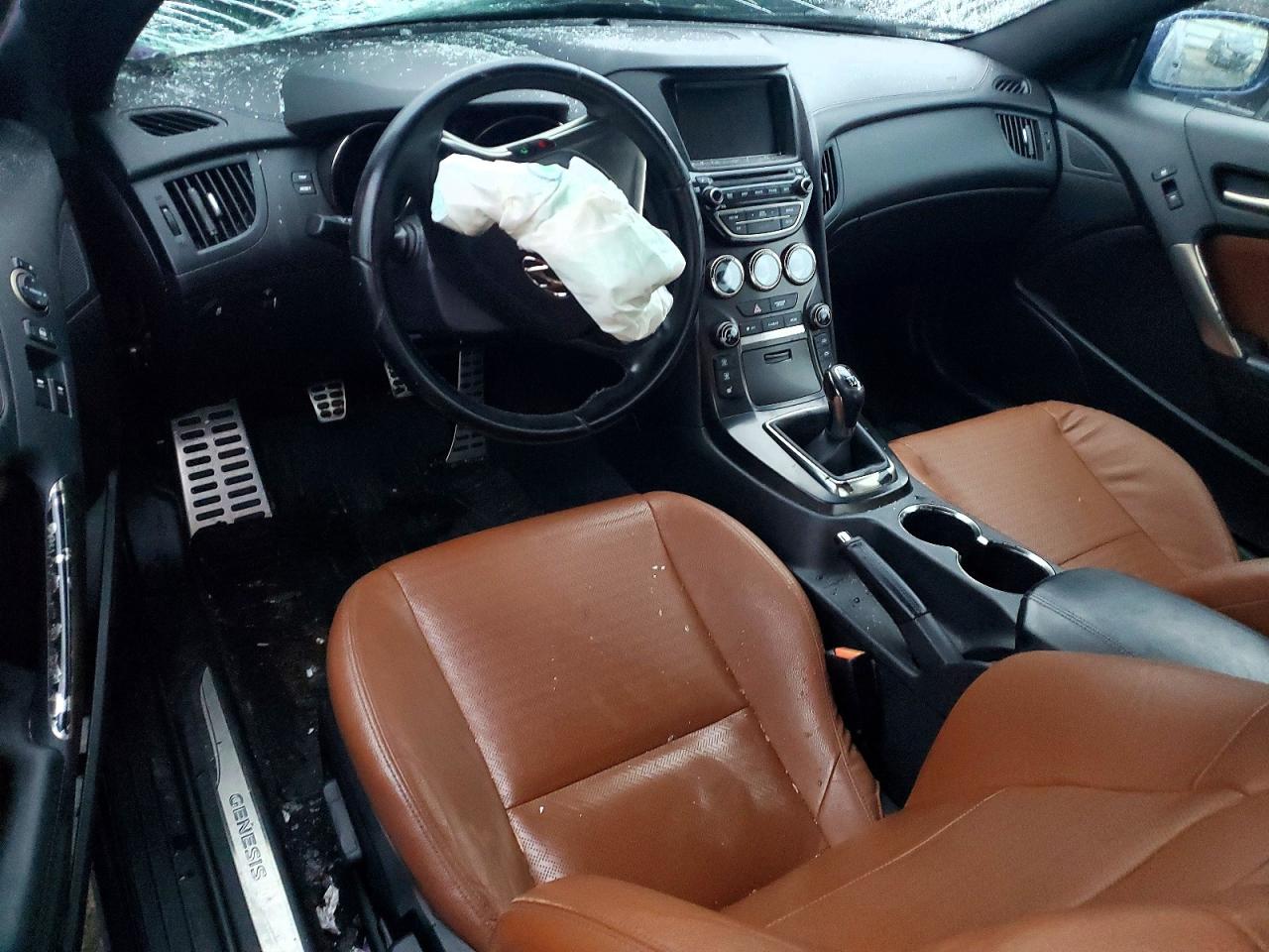2015 Hyundai Genesis Coupe 3.8l Синий vin: KMHHU6KJ0FU130180