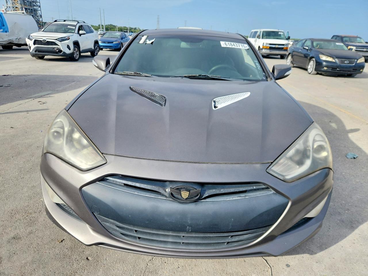 2013 Hyundai Genesis Coupe 3.8 Grand Touring Gray vin: KMHHU6KJ1DU094982