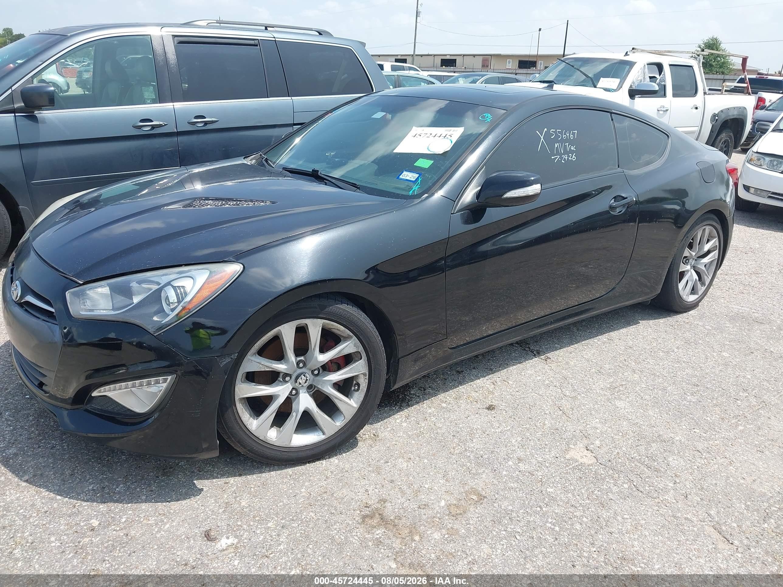 2013 Hyundai Genesis 3.8 Grand Touring Black vin: KMHHU6KJ1DU096814