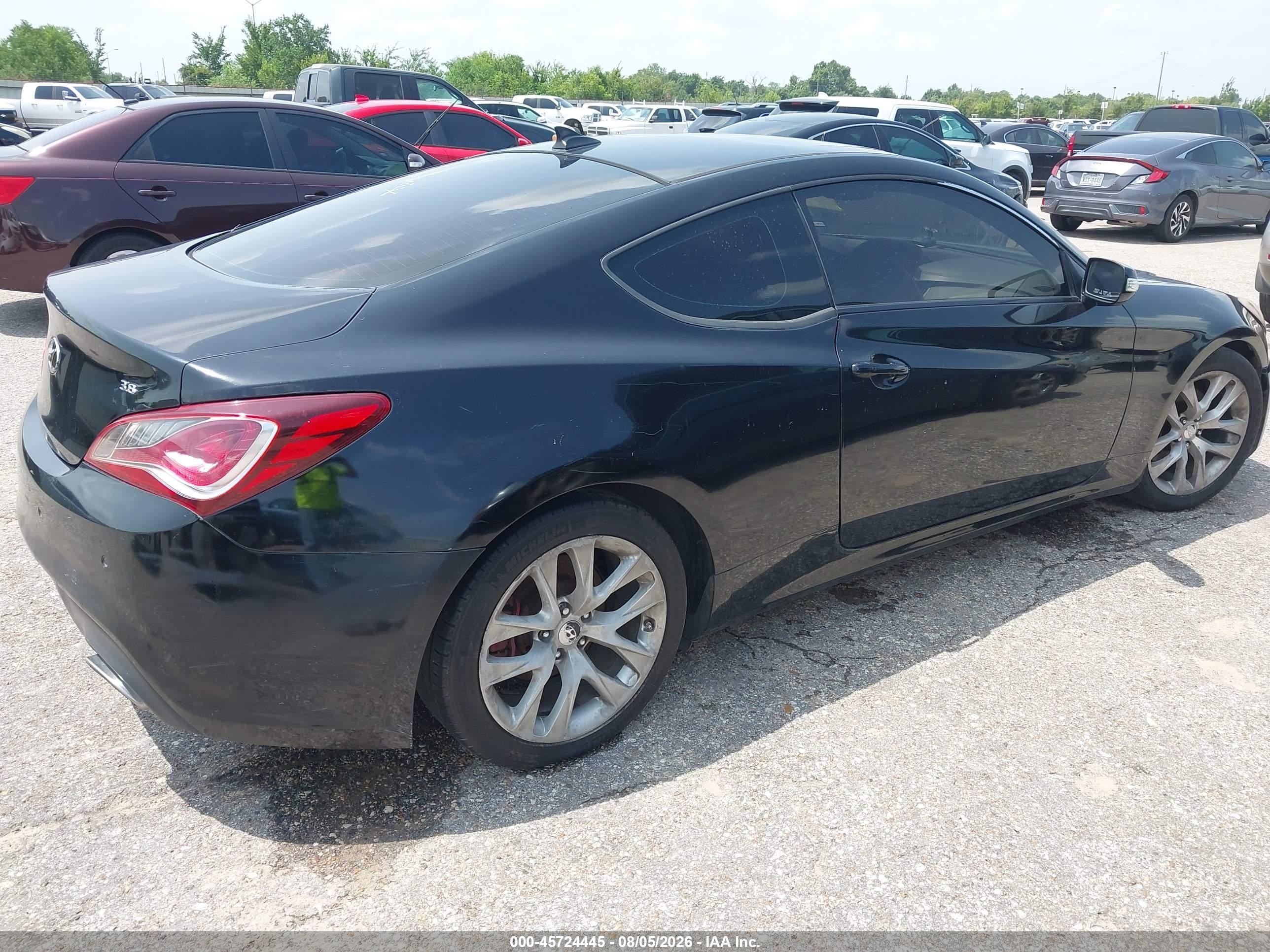 2013 Hyundai Genesis 3.8 Grand Touring Black vin: KMHHU6KJ1DU096814