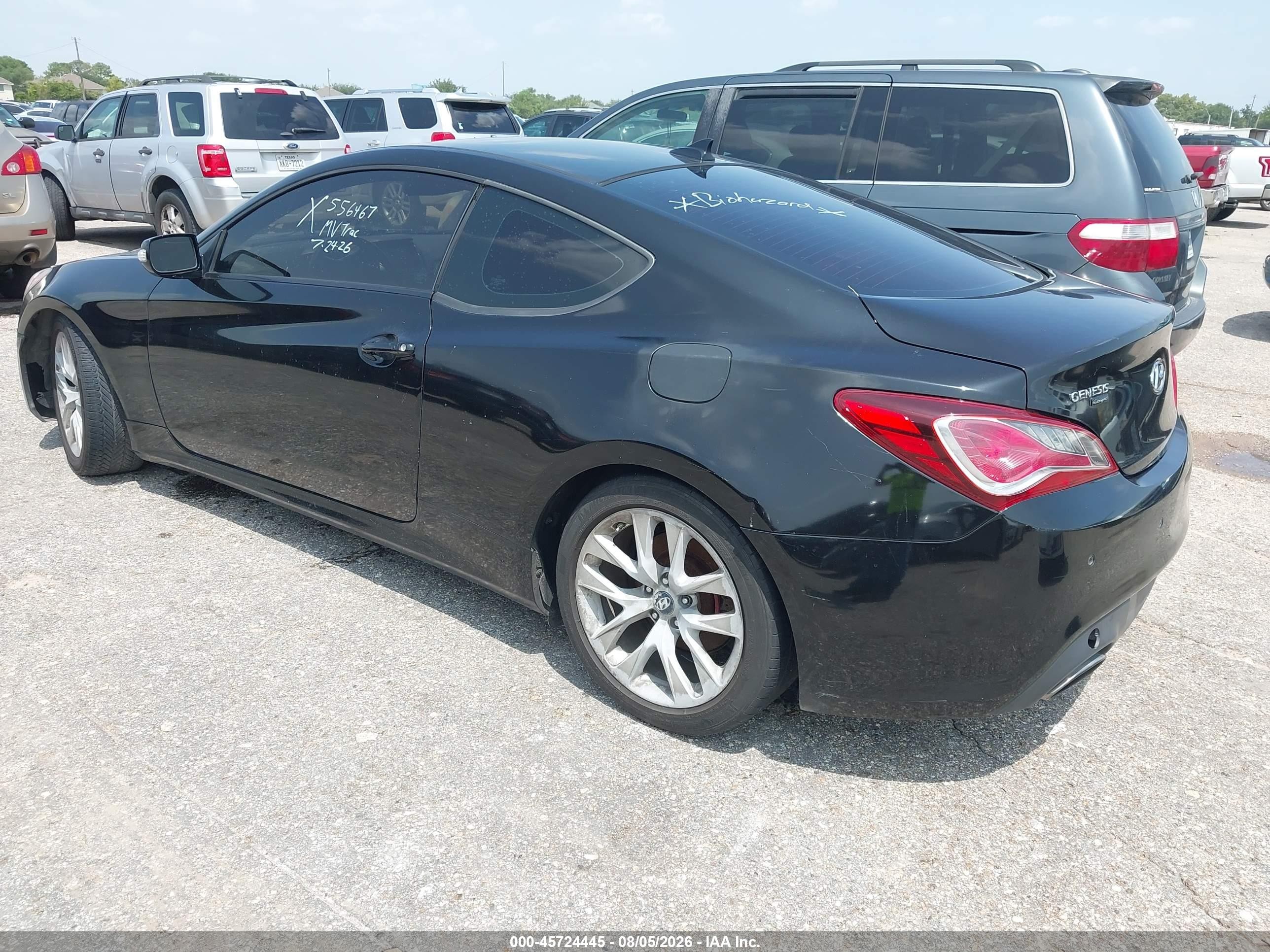 2013 Hyundai Genesis 3.8 Grand Touring Black vin: KMHHU6KJ1DU096814