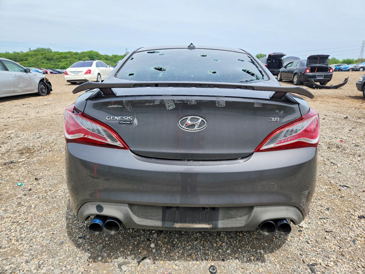2013 Hyundai Genesis Coupe 3.8l Gray vin: KMHHU6KJ1DU096893