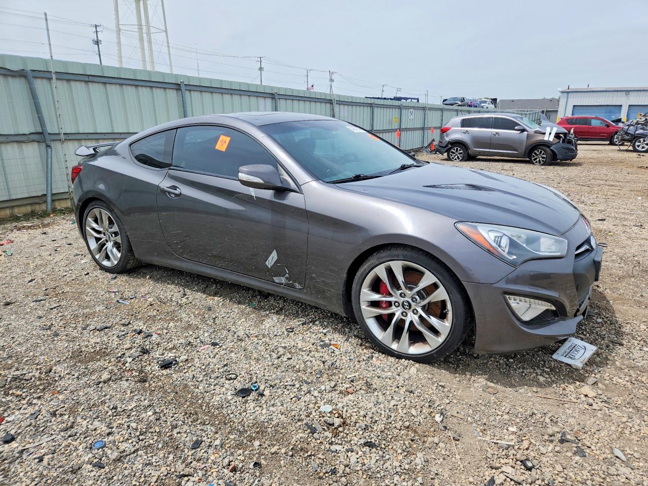 2013 Hyundai Genesis Coupe 3.8l Gray vin: KMHHU6KJ1DU096893