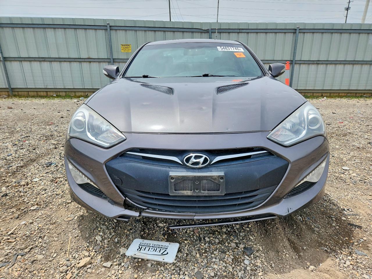 2013 Hyundai Genesis Coupe 3.8l Gray vin: KMHHU6KJ1DU096893