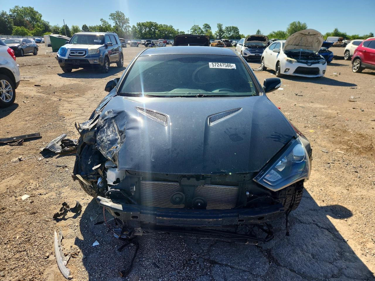 2013 Hyundai Genesis Coupe 3.8l Black vin: KMHHU6KJ1DU101946