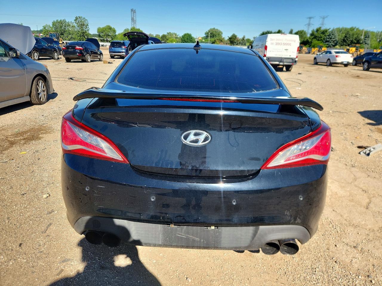 2013 Hyundai Genesis Coupe 3.8l Black vin: KMHHU6KJ1DU101946
