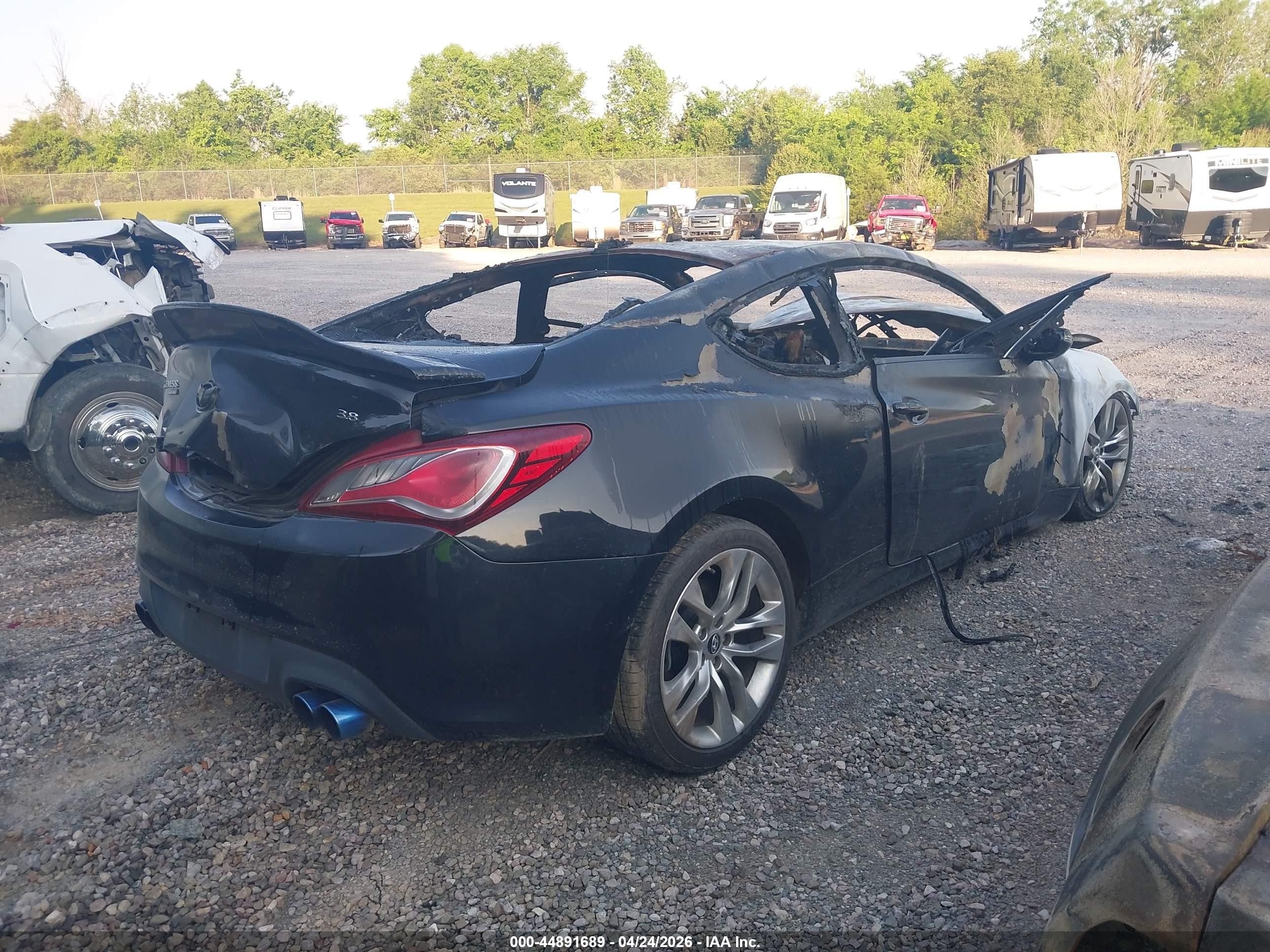 2015 Hyundai Genesis Coupe 3.8l/3.8 R-spec/3.8 Ult Черный vin: KMHHU6KJ1FU123691