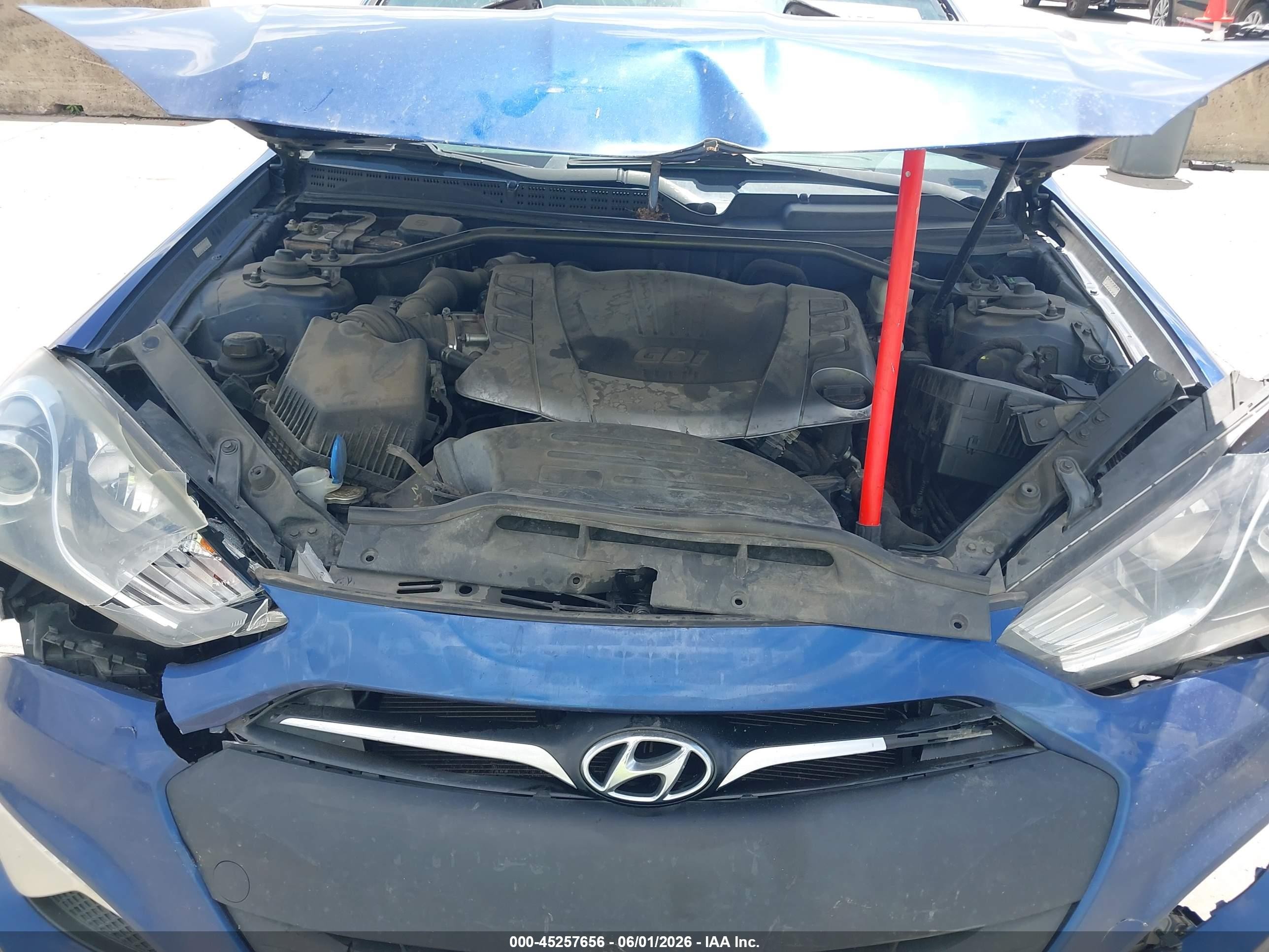 2015 Hyundai Genesis 3.8 R-spec Blue vin: KMHHU6KJ1FU127675