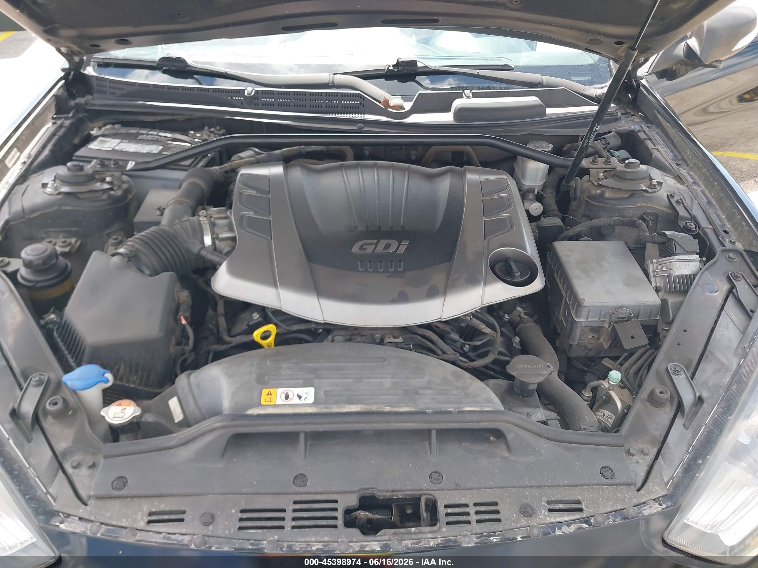 2013 Hyundai Genesis   Black vin: KMHHU6KJ2DU079763