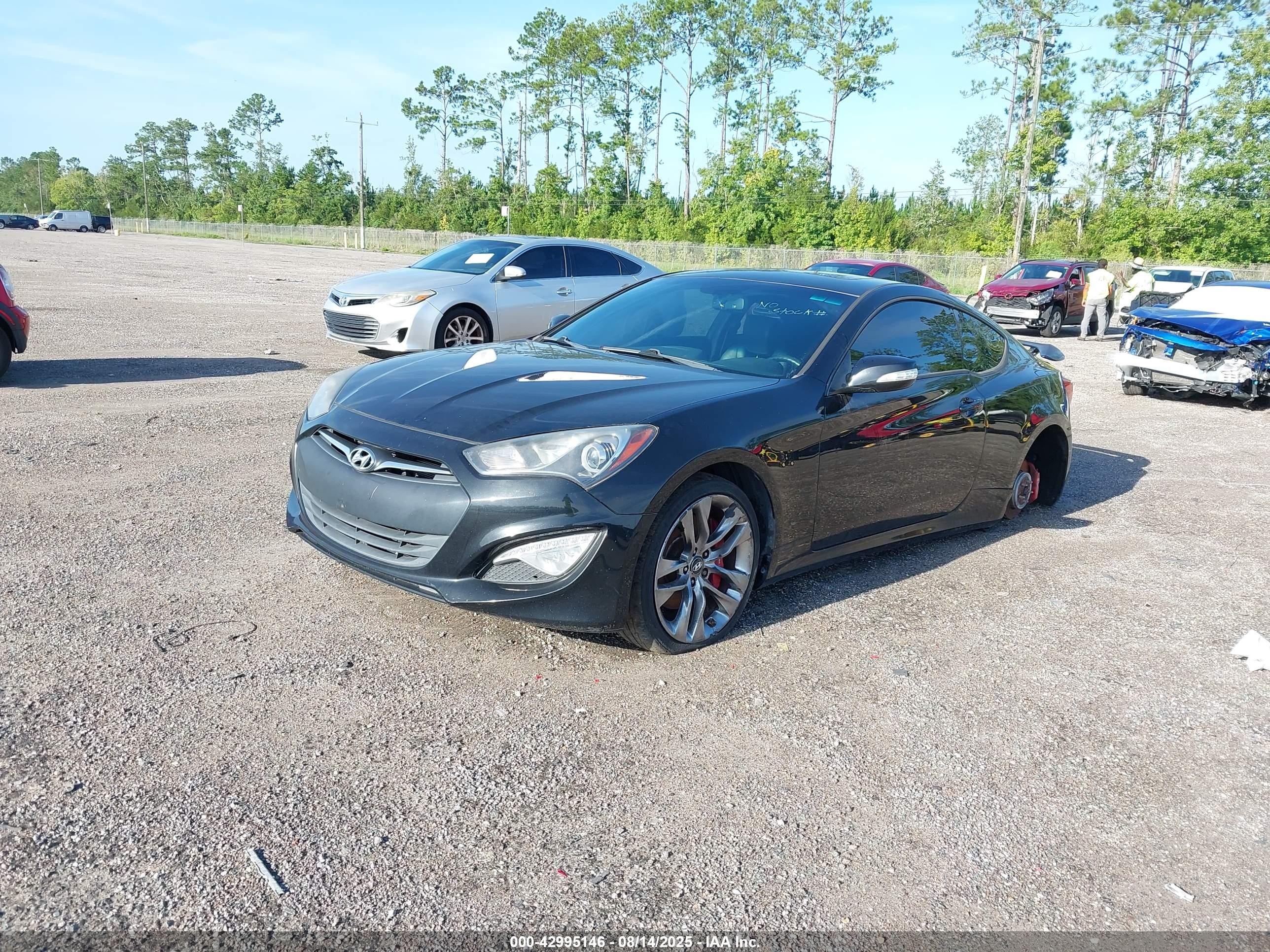 2015 Hyundai Genesis 3.8 Ultimate Черный vin: KMHHU6KJ2FU125997