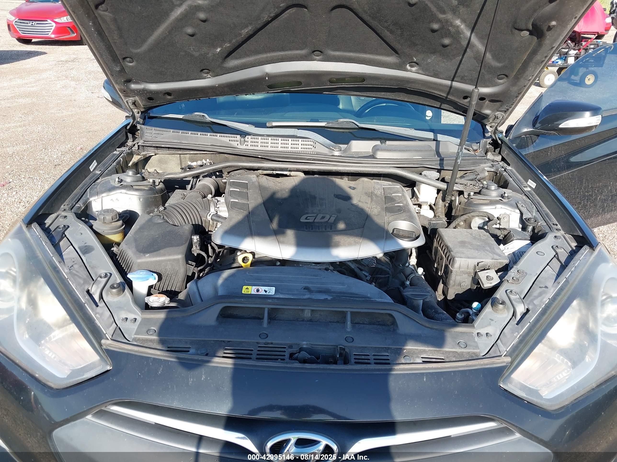 2015 Hyundai Genesis 3.8 Ultimate Черный vin: KMHHU6KJ2FU125997