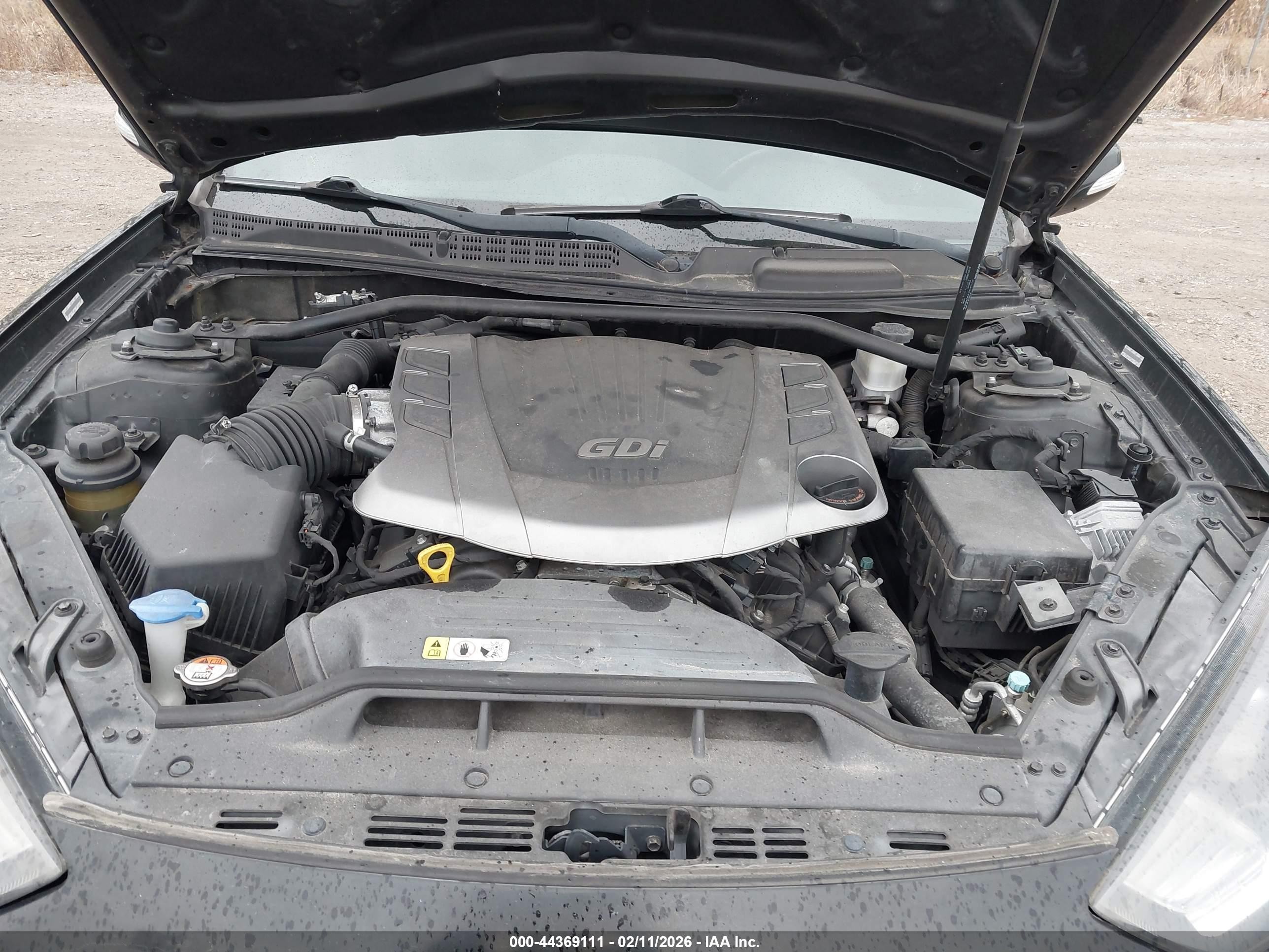 2015 Hyundai Genesis 3.8 Ultimate Черный vin: KMHHU6KJ2FU125997