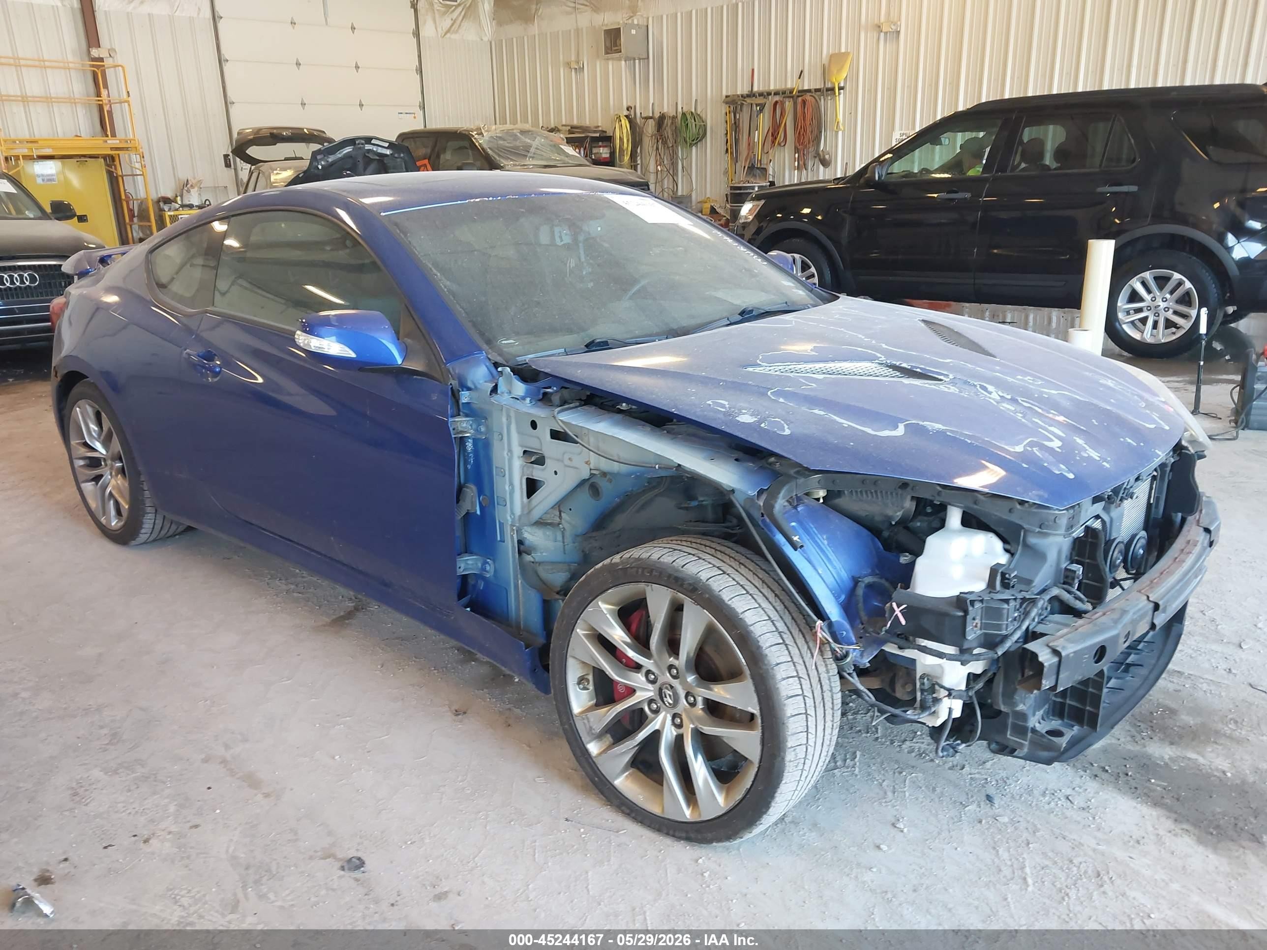 2013 Hyundai Genesis 3.8 Track Blue vin: KMHHU6KJ3DU085359