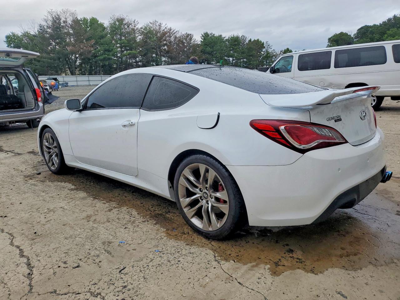 2015 Hyundai Genesis Coupe 3.8 Ultimate White vin: KMHHU6KJ3FU122607