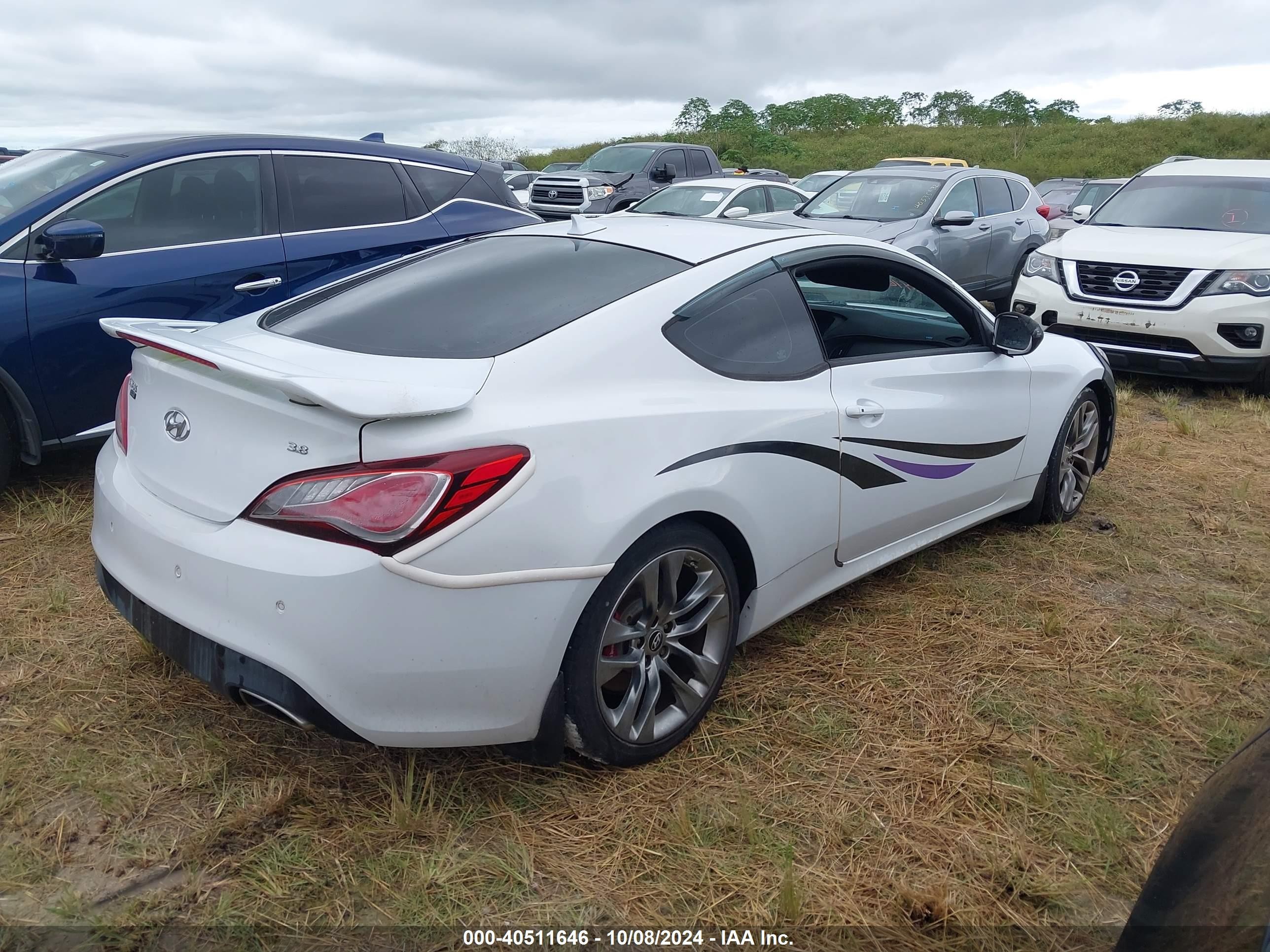 2015 Hyundai Genesis 3.8 Ultimate White vin: KMHHU6KJ3FU128598