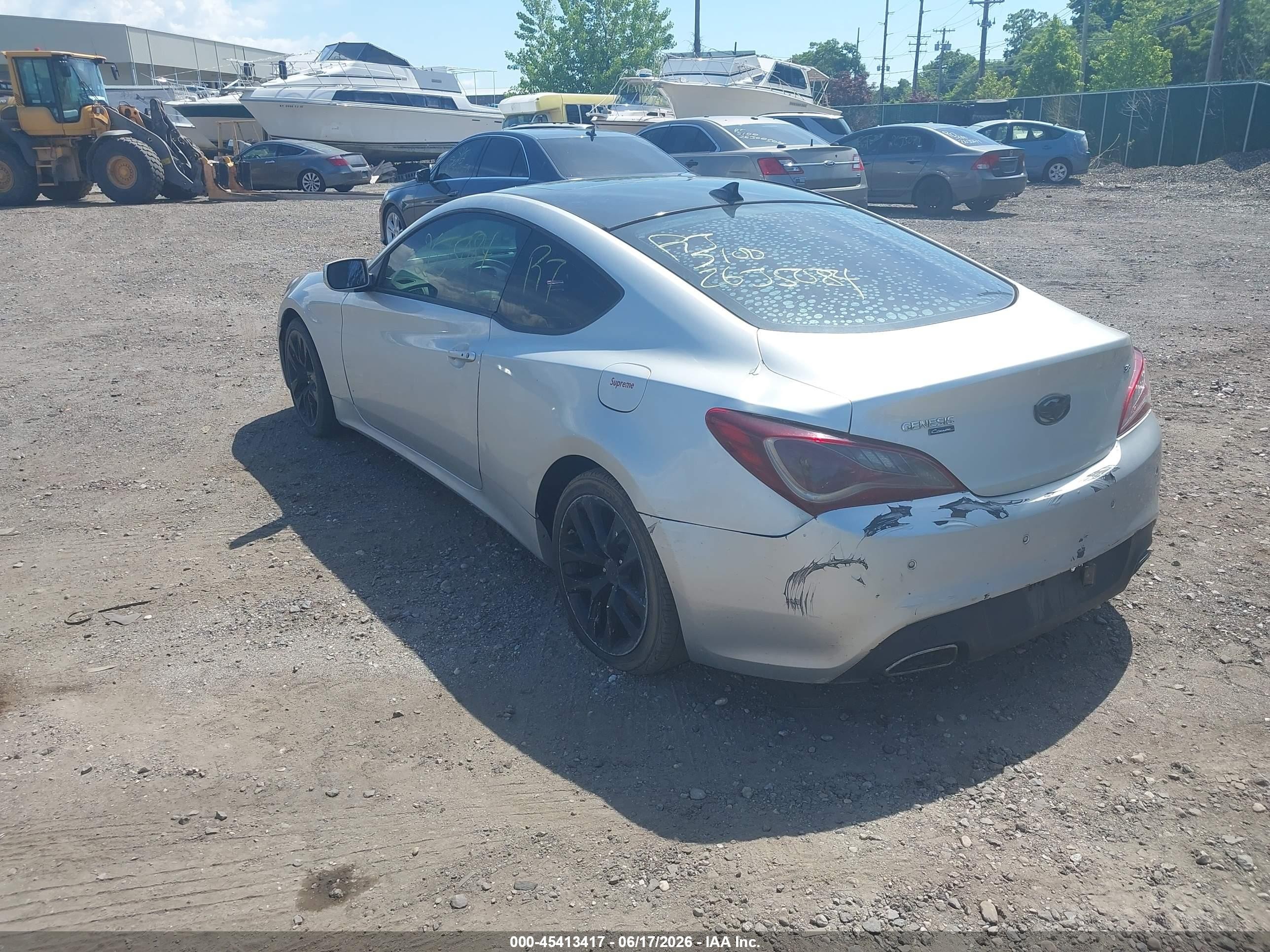 2013 Hyundai Genesis 3.8 Grand Touring Серебряный vin: KMHHU6KJ4DU104680