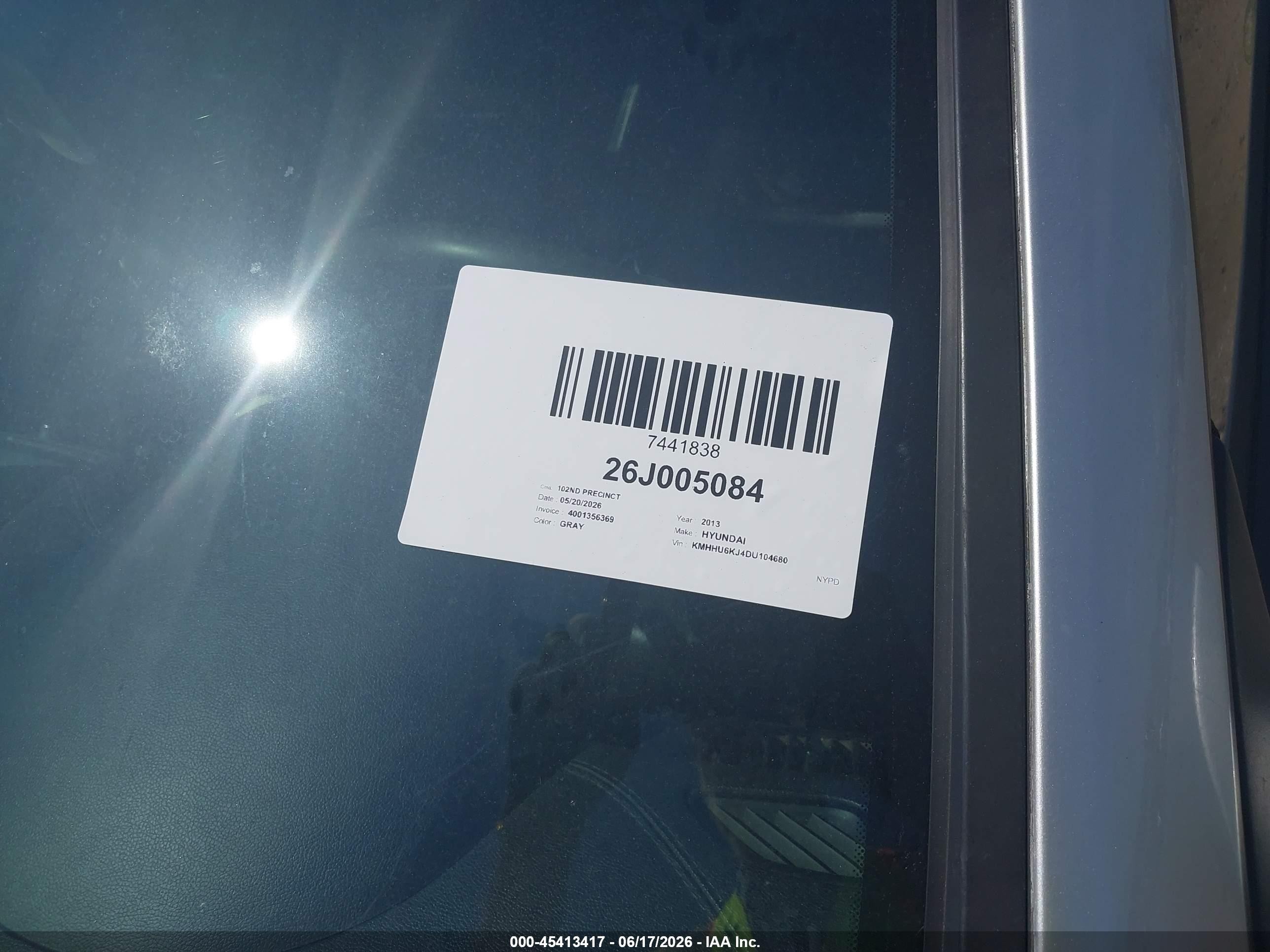 2013 Hyundai Genesis 3.8 Grand Touring Серебряный vin: KMHHU6KJ4DU104680