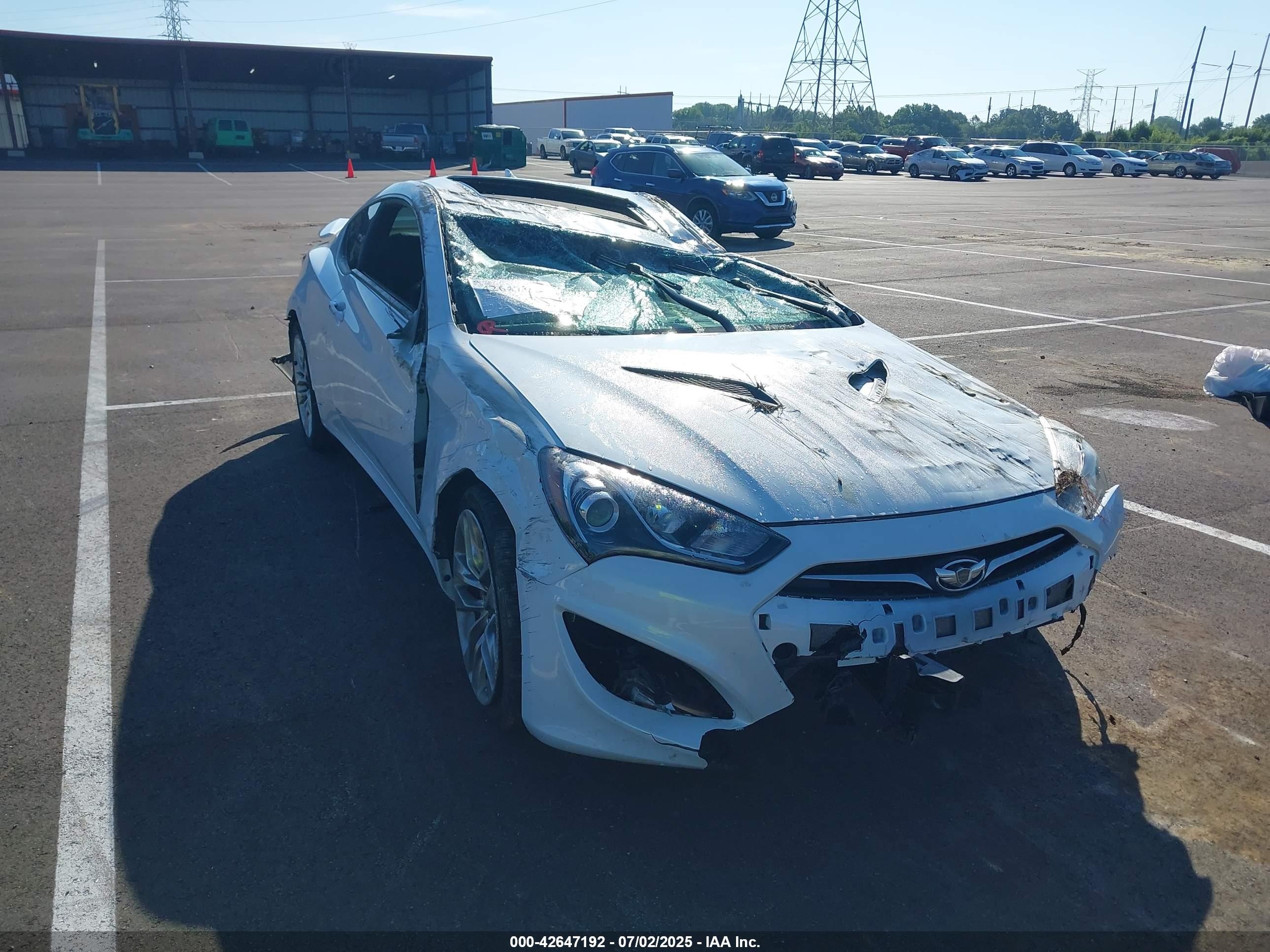 2015 Hyundai Genesis 3.8 Ultimate Белый vin: KMHHU6KJ4FU124849