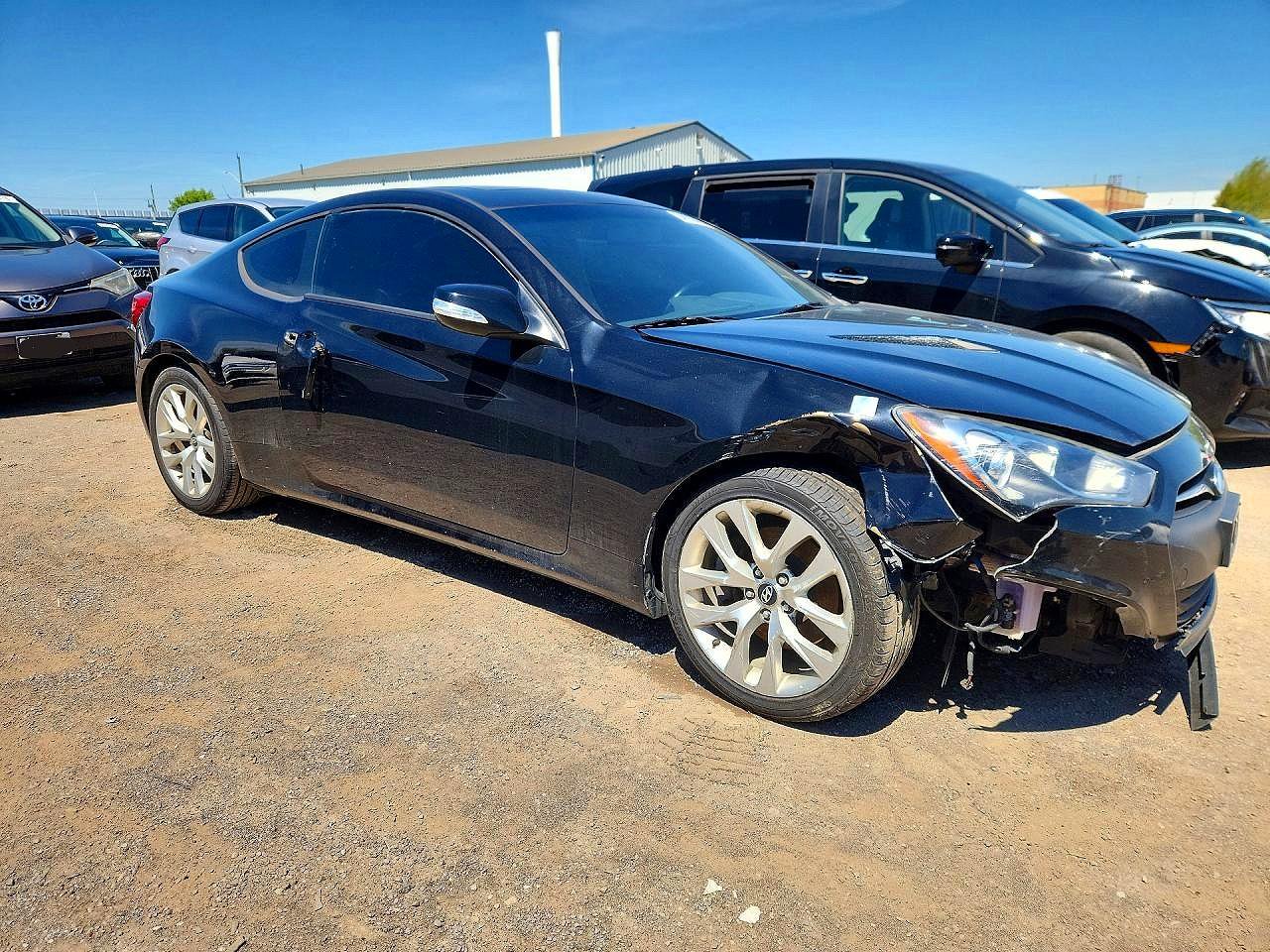 2015 Hyundai Genesis Coupe 3.8 Black vin: KMHHU6KJ4FU129517