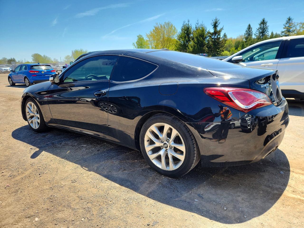 2015 Hyundai Genesis Coupe 3.8 Black vin: KMHHU6KJ4FU129517