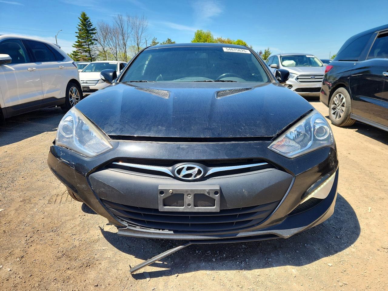 2015 Hyundai Genesis Coupe 3.8 Black vin: KMHHU6KJ4FU129517