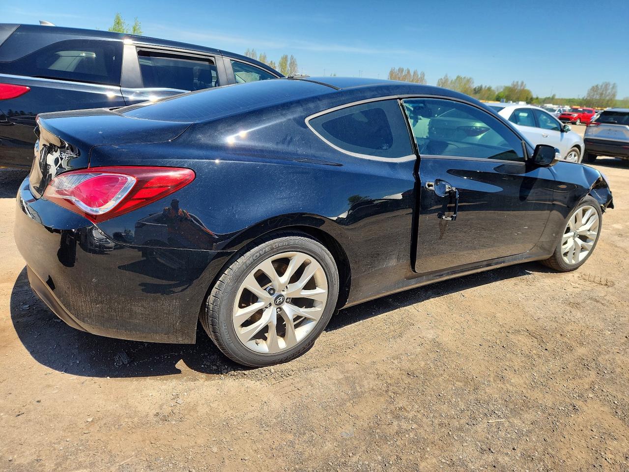 2015 Hyundai Genesis Coupe 3.8 Black vin: KMHHU6KJ4FU129517